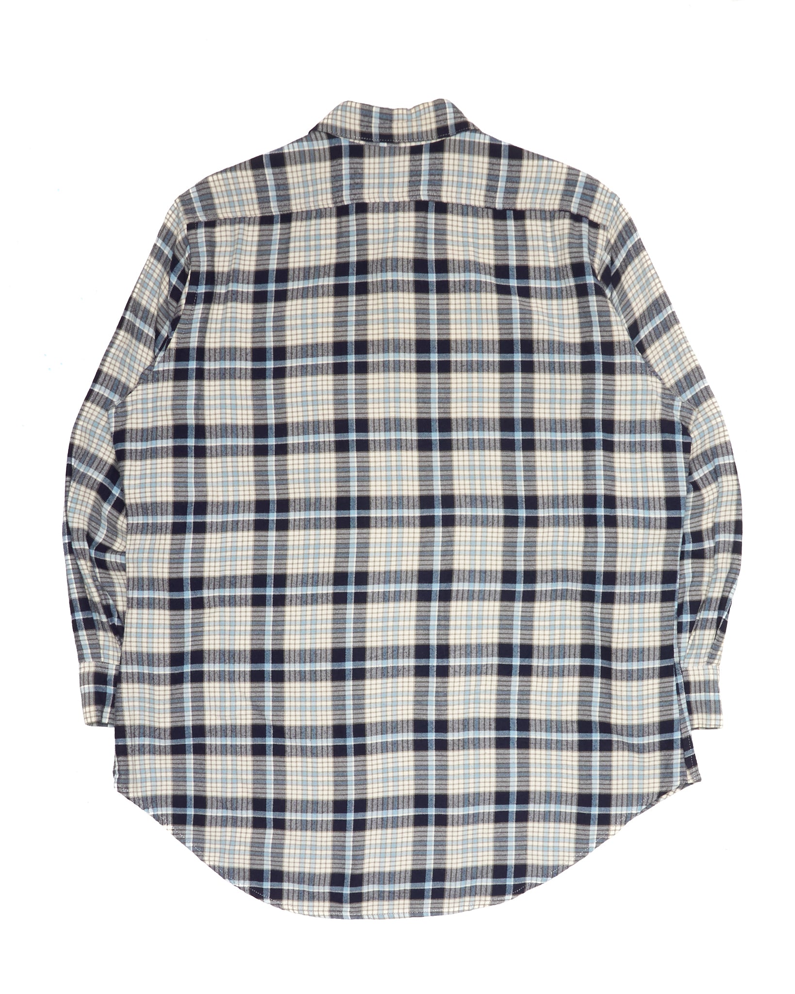 Early 90s Y’s by Yohji Yamamoto Concealed Placket Plaid Shirt