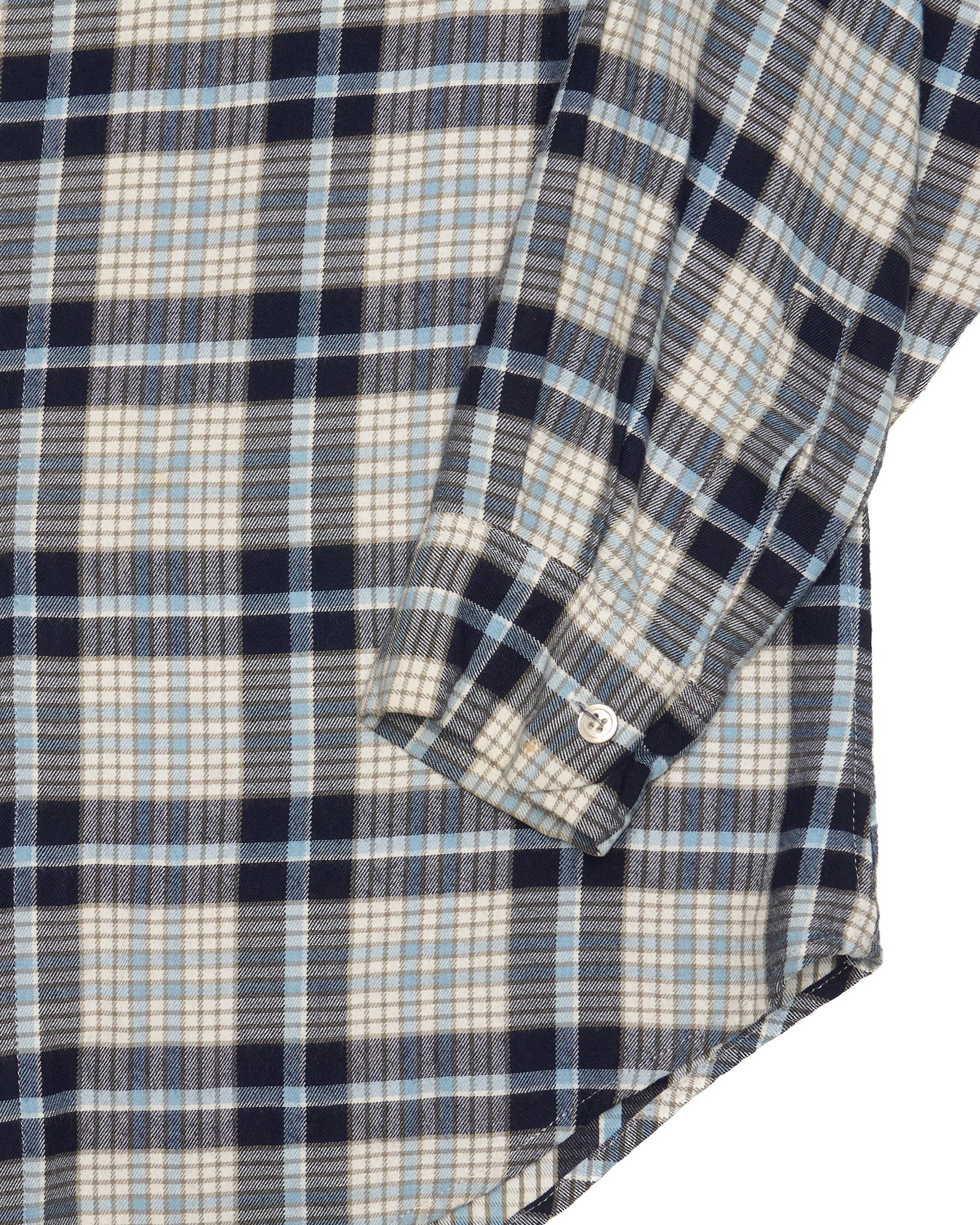 Early 90s Y’s by Yohji Yamamoto Concealed Placket Plaid Shirt