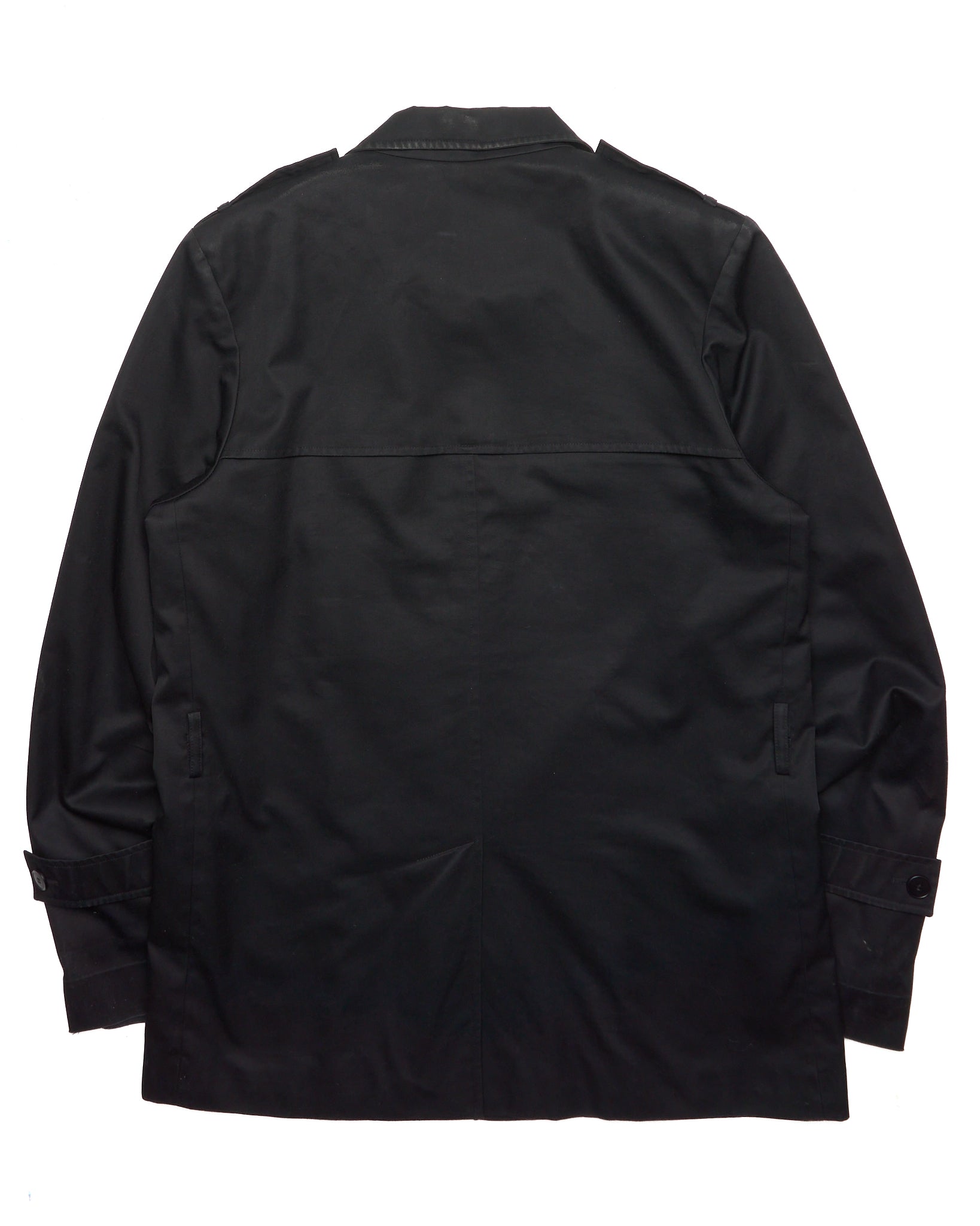 Early 90s agnès b. homme Cotton Poly Gaberdine Mac Coat – Garment