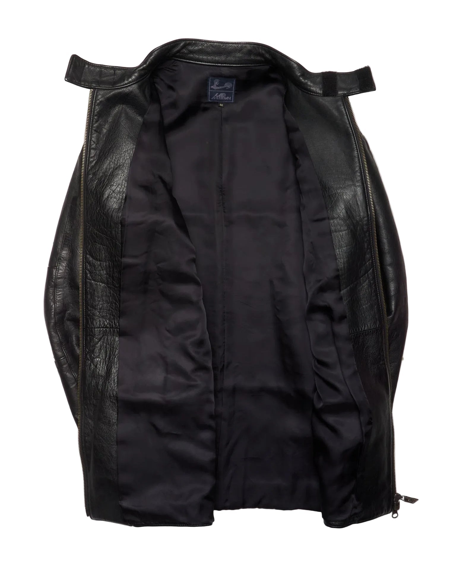 Early 00s Lad Musician Leather Moto Jacket