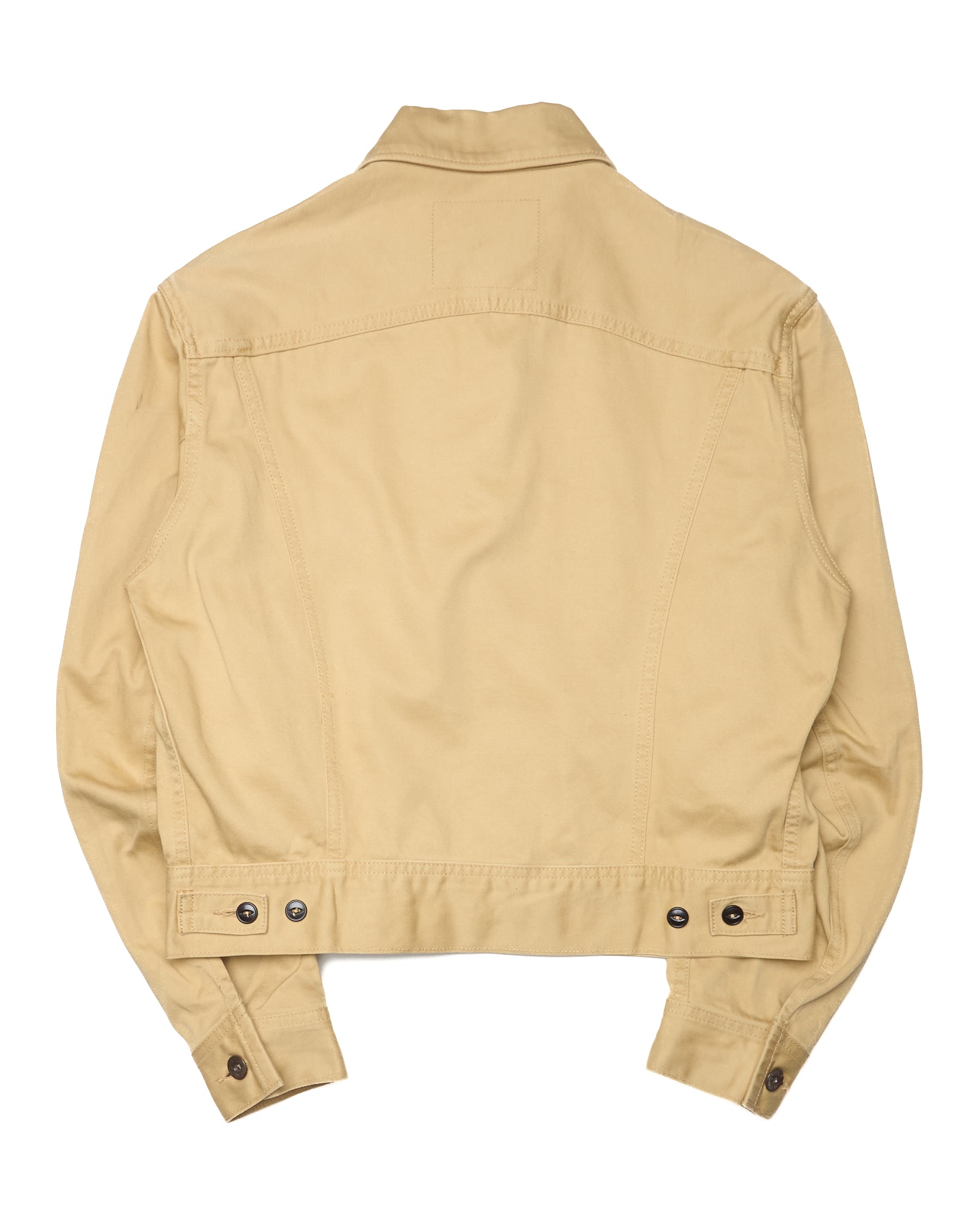 Beige jacket on a white background