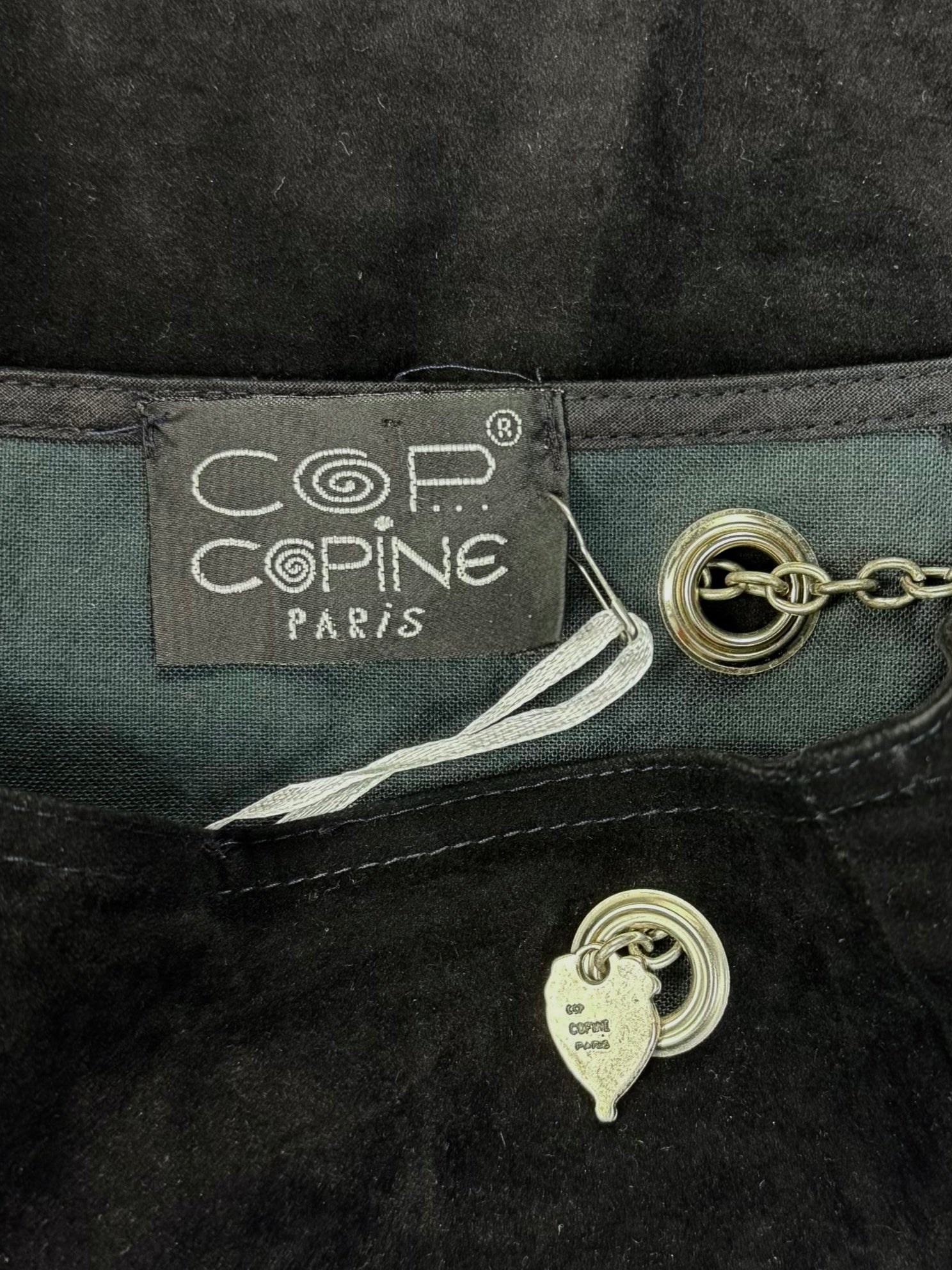 Early 00s Cop Copine Suede Chain Skirt