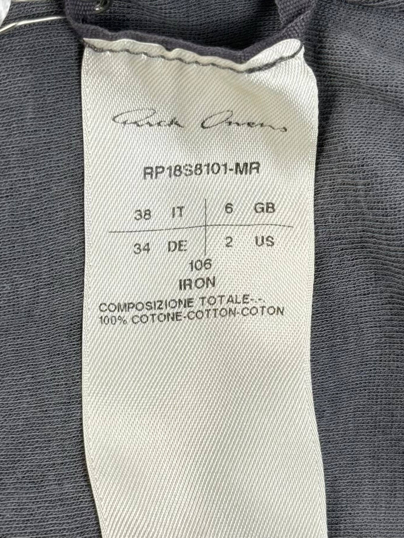 S/S18 Rick Owens Iron D-flap Tank Top