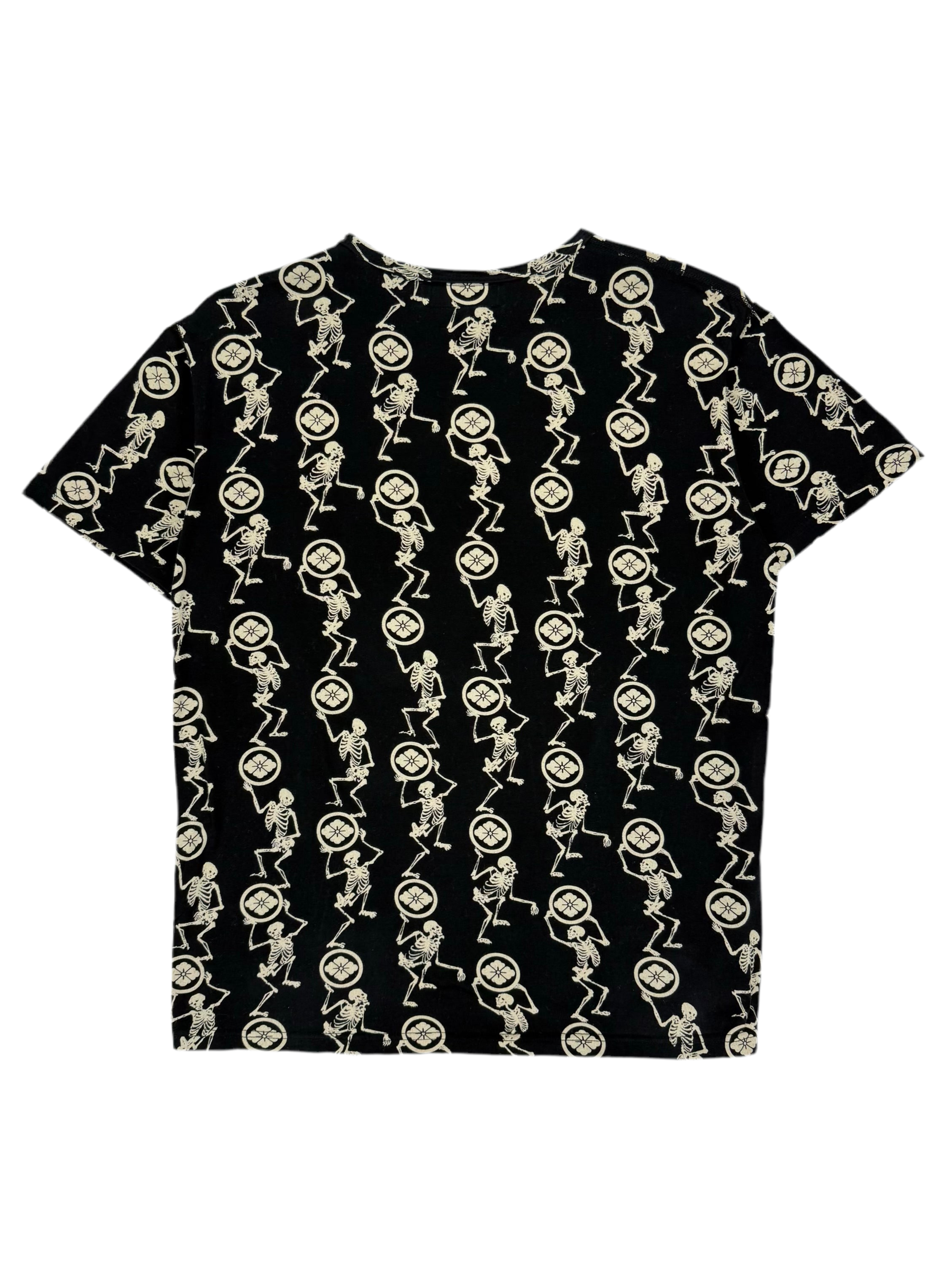Early 00s EVISU Skeleton Print Tee