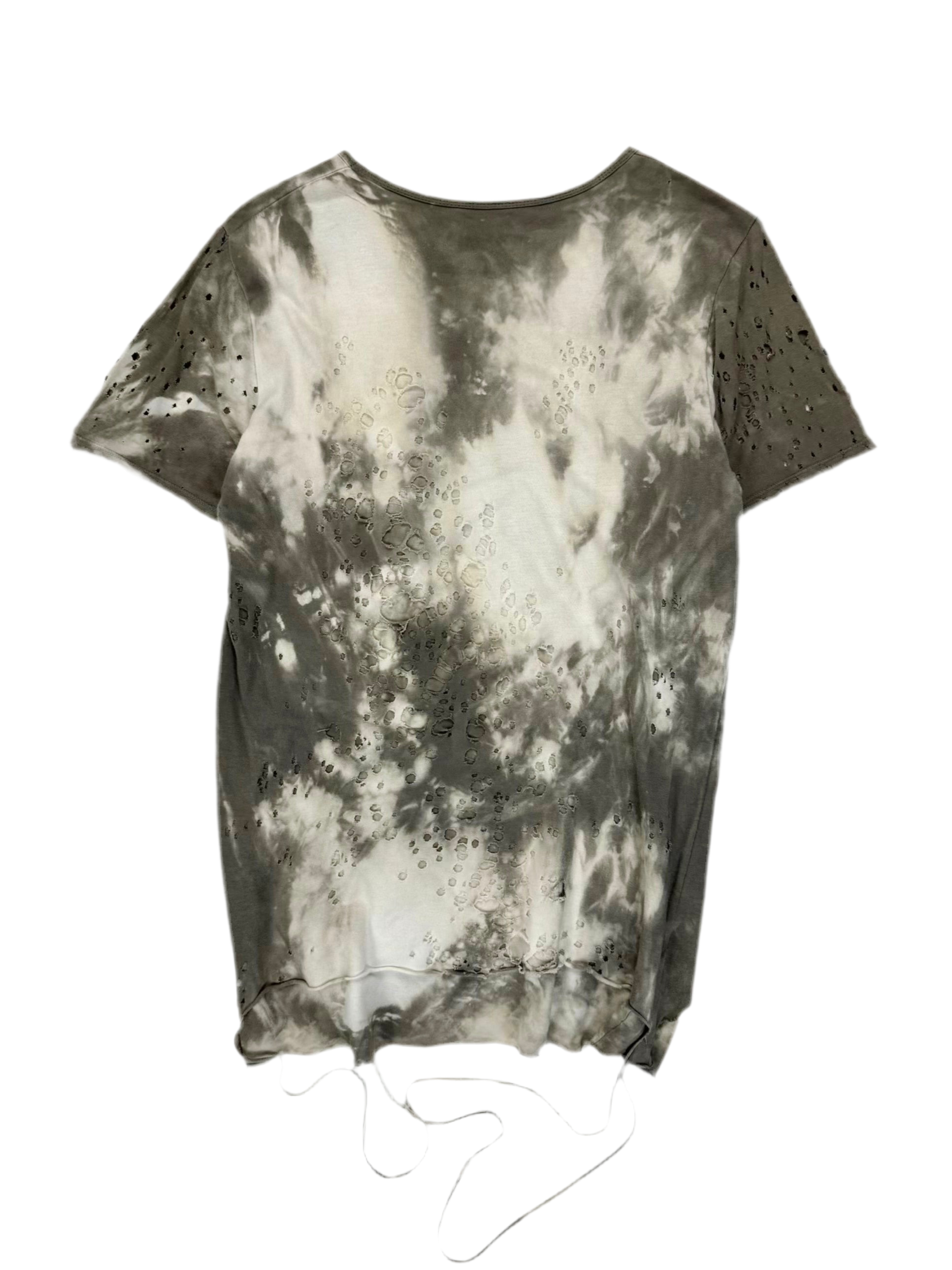SS10 MiharaYasuhiro Distressed Tie-dye Layer T-shirt