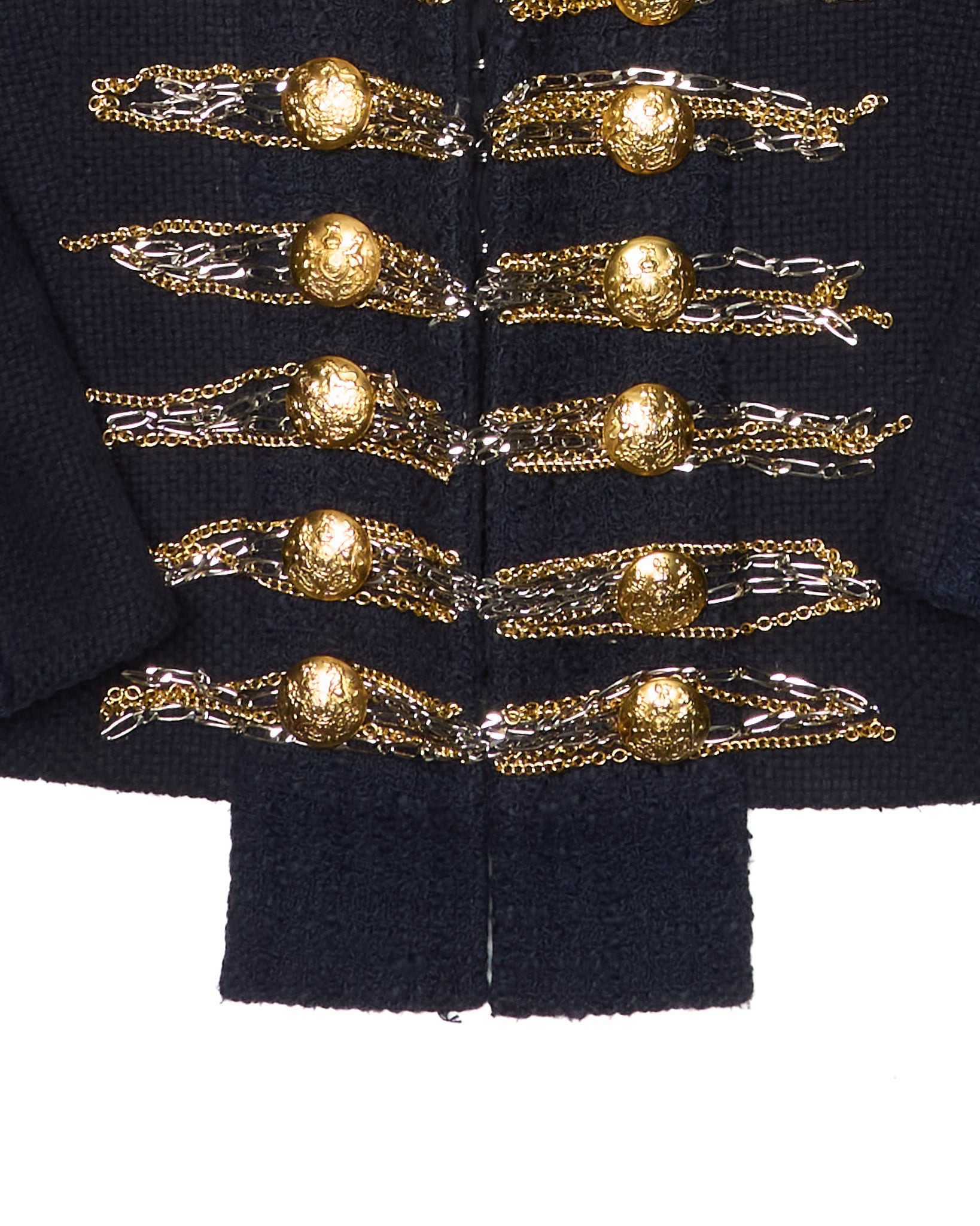 F/W10 Balmain Chain-Detail Napoleon Jacket