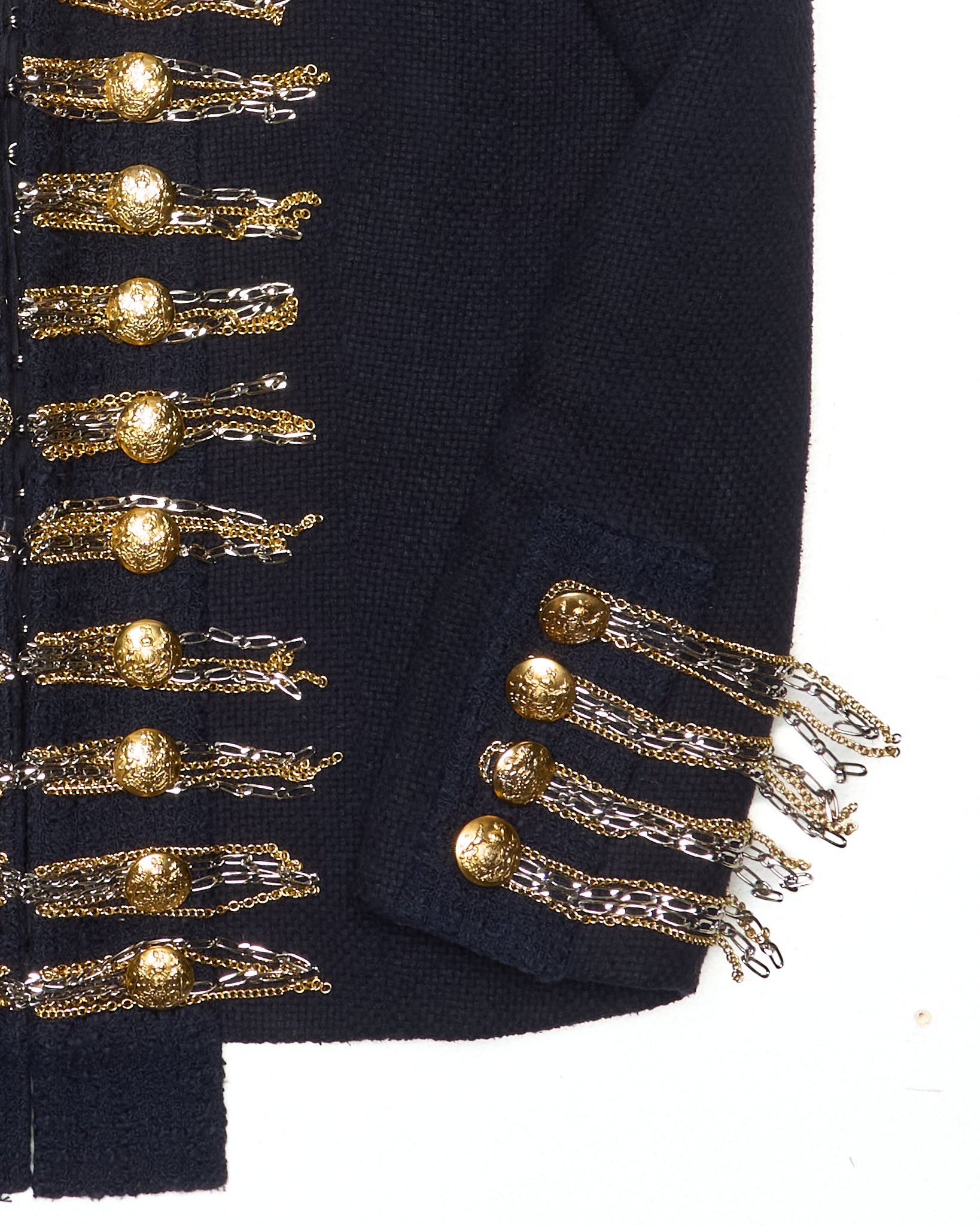 F/W10 Balmain Chain-Detail Napoleon Jacket