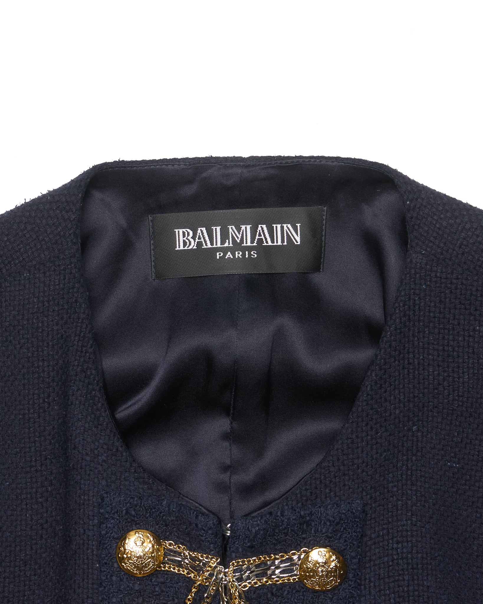 F/W10 Balmain Chain-Detail Napoleon Jacket