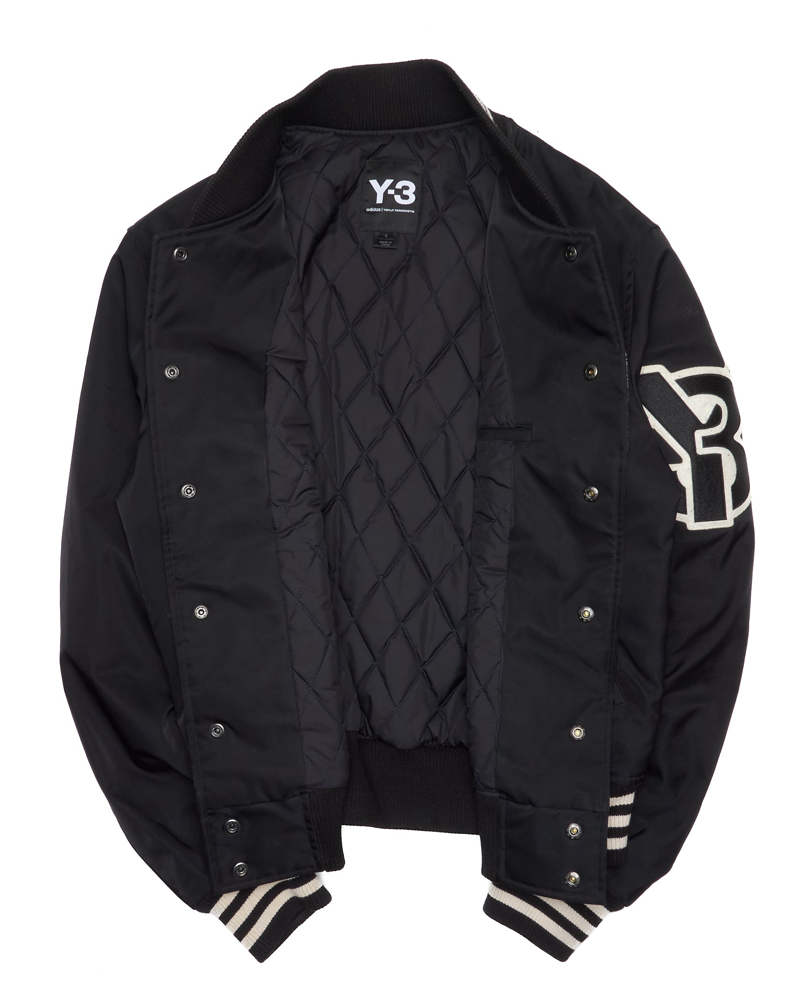 FW/19 Y-3 Yohji Yamamoto Oversized Letters Bomber Jacket
