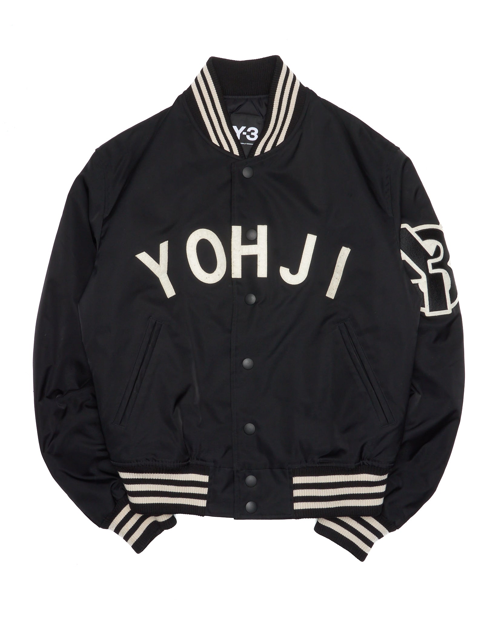 FW/19 Y-3 Yohji Yamamoto Oversized Letters Bomber Jacket