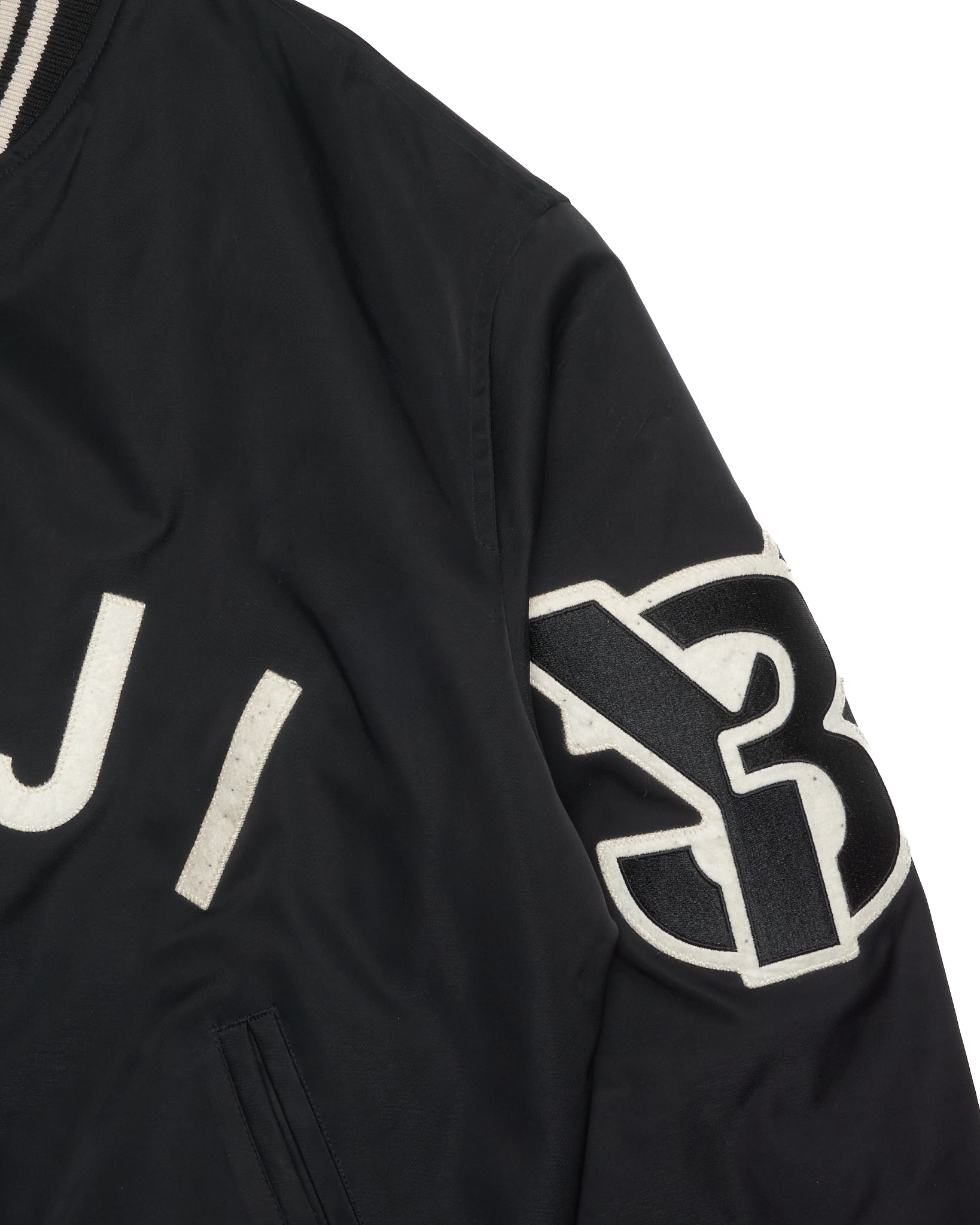 FW/19 Y-3 Yohji Yamamoto Oversized Letters Bomber Jacket