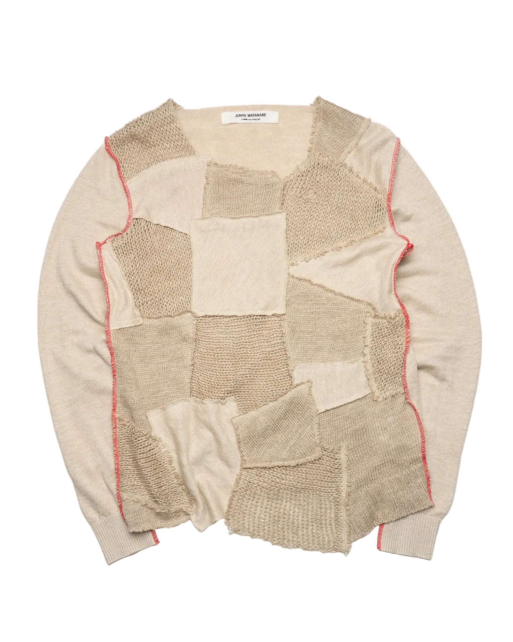 S/S03 Junya Watanabe Beige Patchwork Knit
