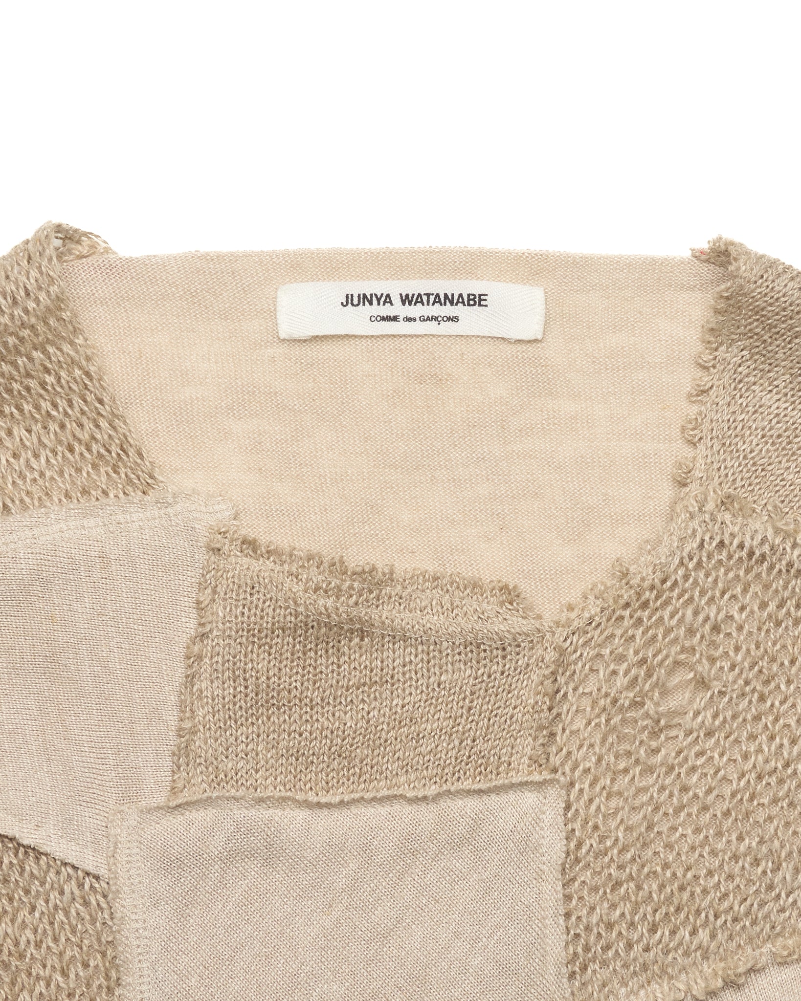 S/S03 Junya Watanabe Beige Patchwork Knit