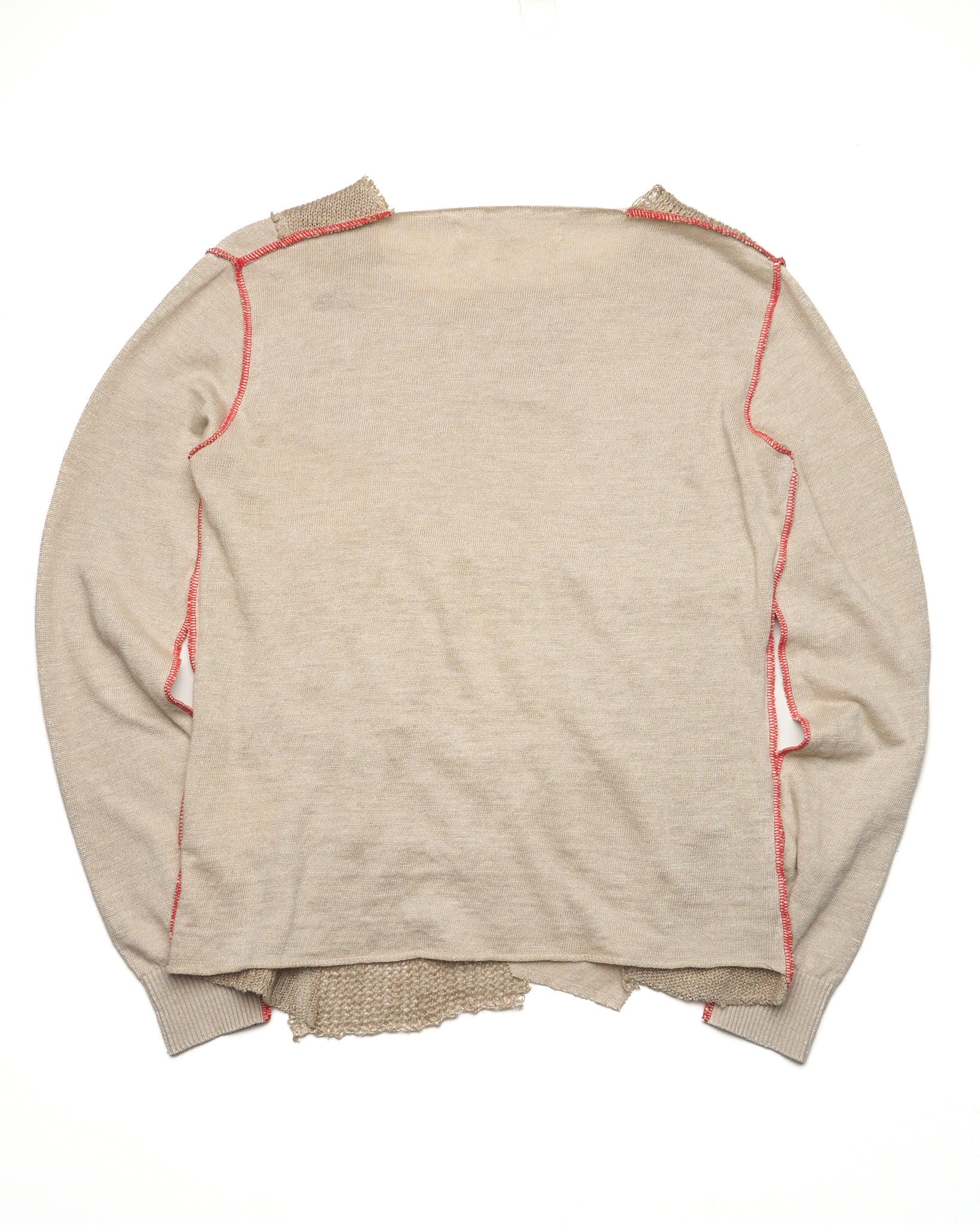 S/S03 Junya Watanabe Beige Patchwork Knit