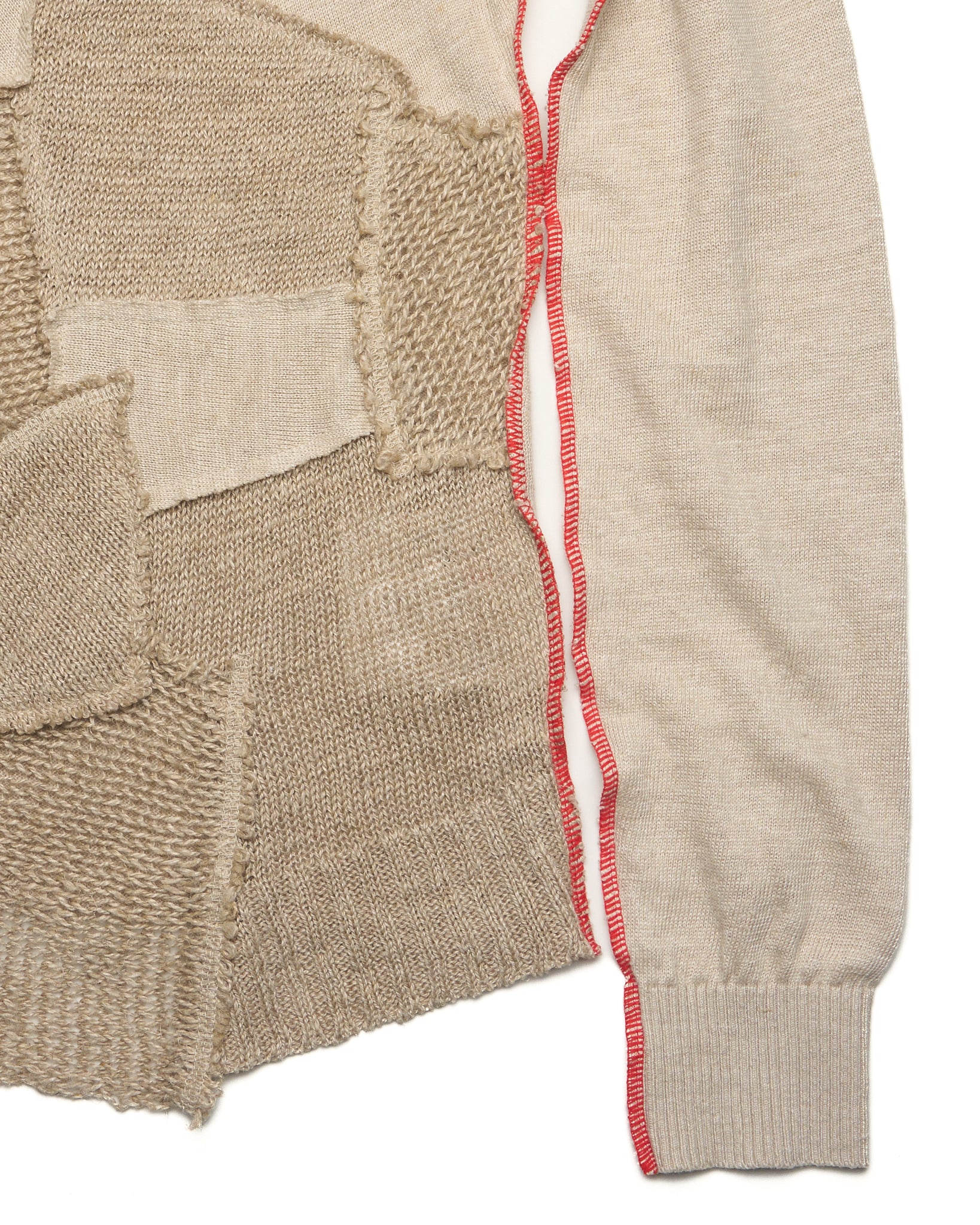 S/S03 Junya Watanabe Beige Patchwork Knit