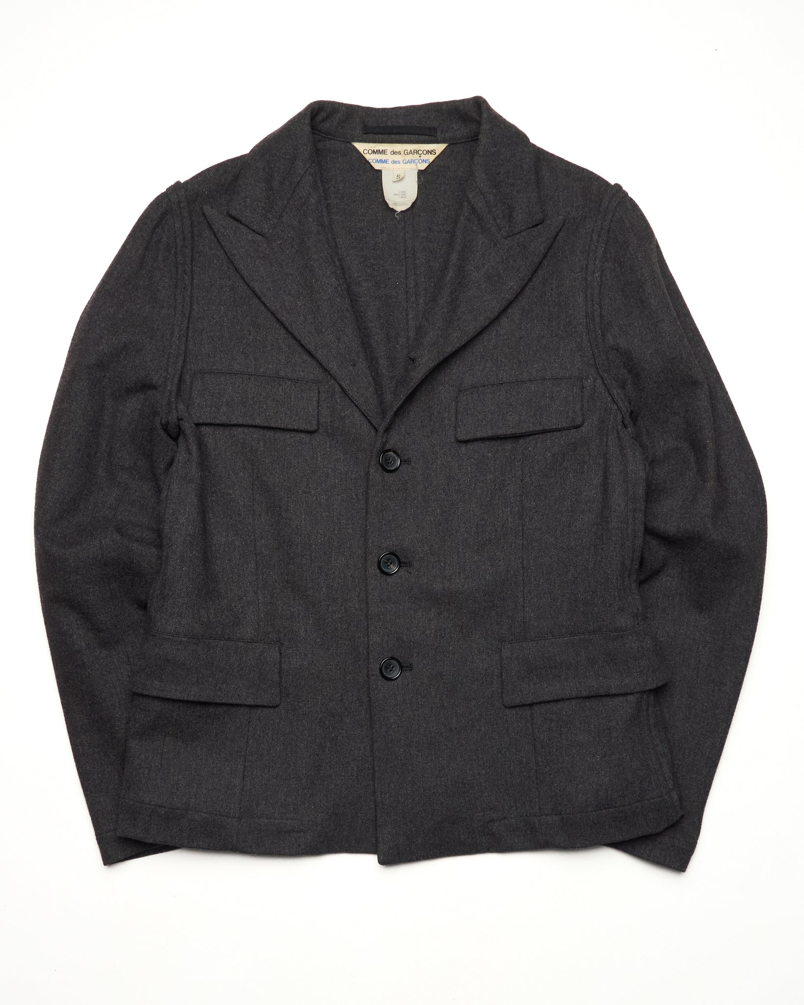 Early 90s Comme Des Garçons Comme Des Garçons Single Breasted Wool Jacket