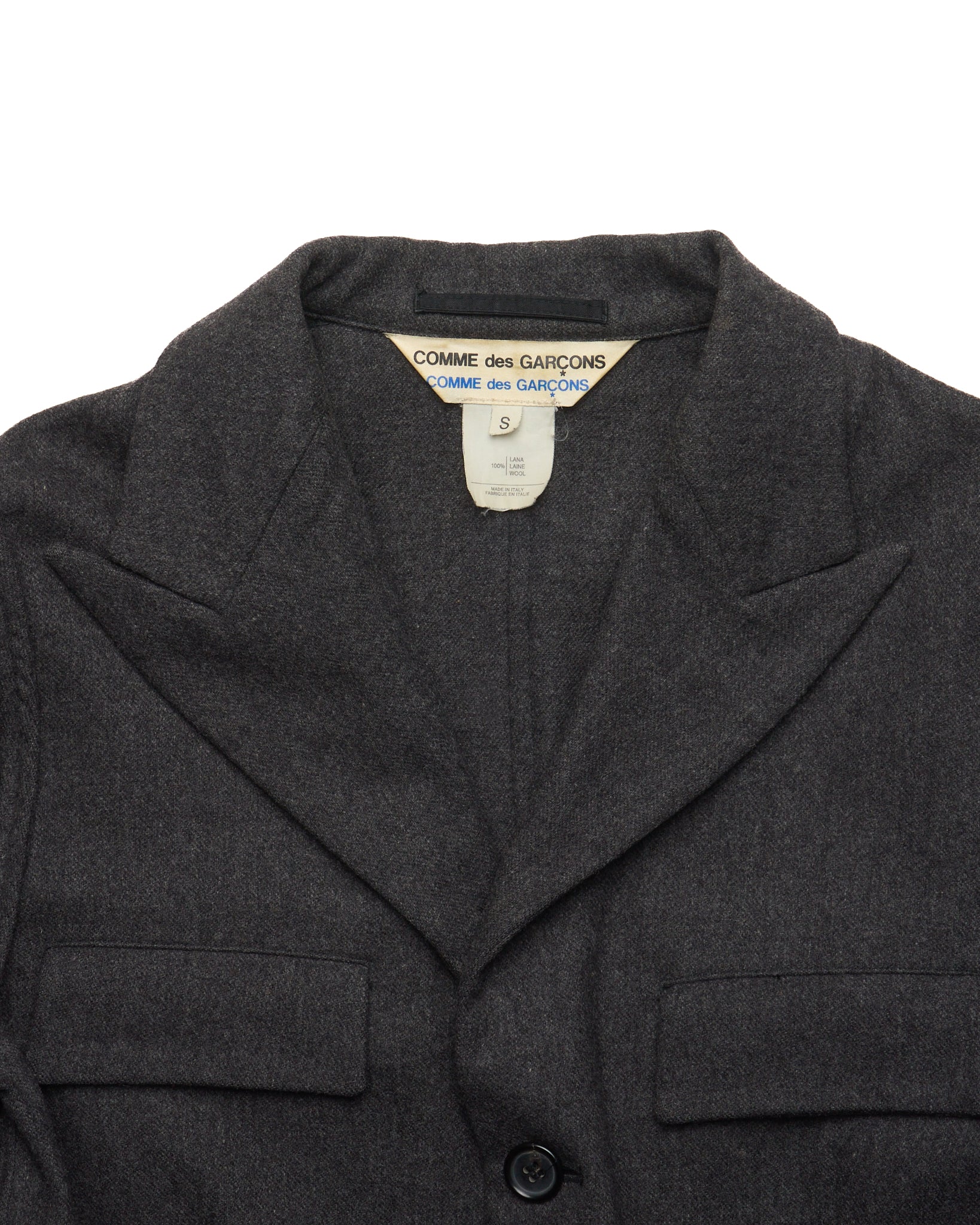 Early 90s Comme Des Garçons Comme Des Garçons Single Breasted Wool Jacket