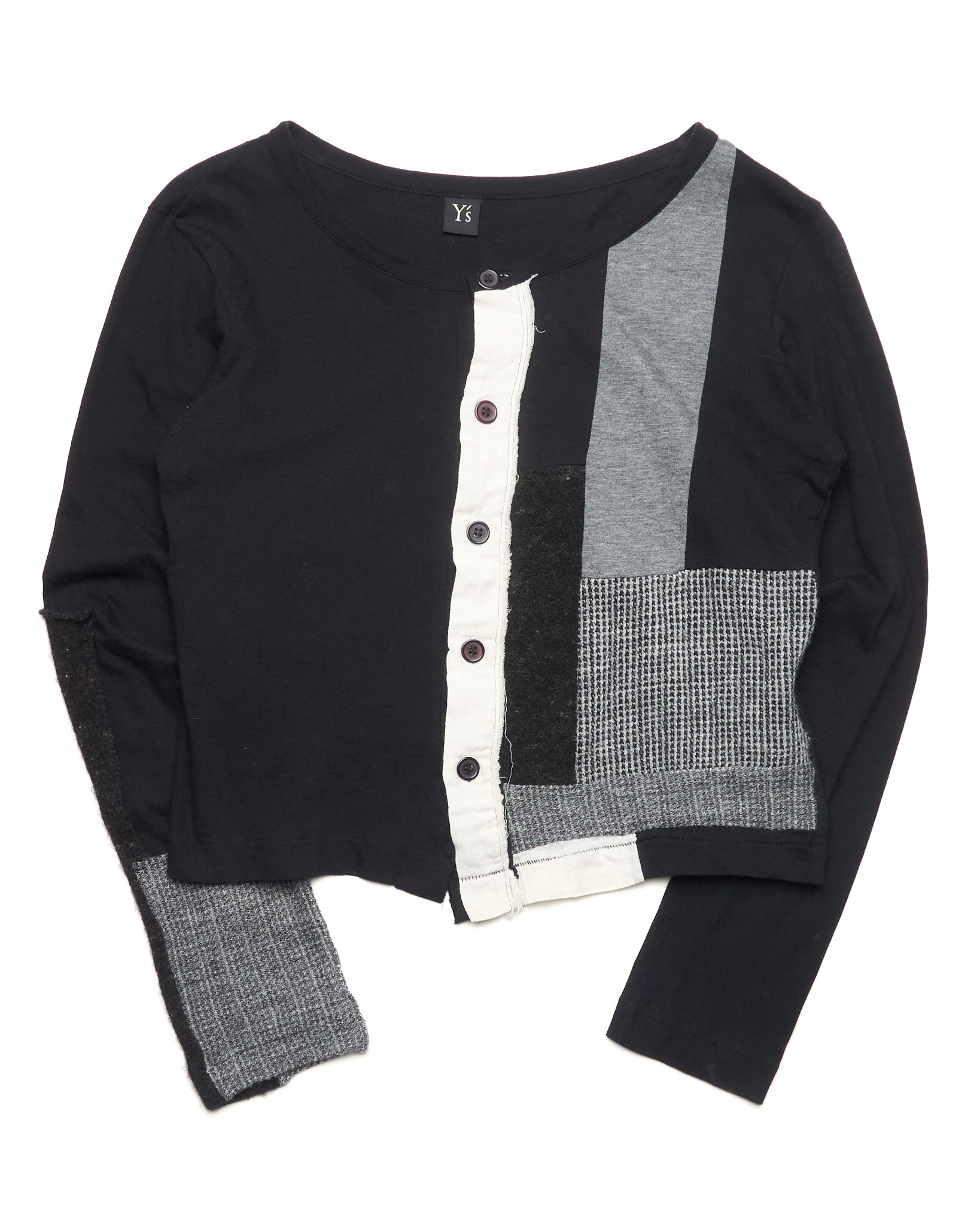 FW13 Y’s by Yohji Yamamoto Patchwork Button Up
