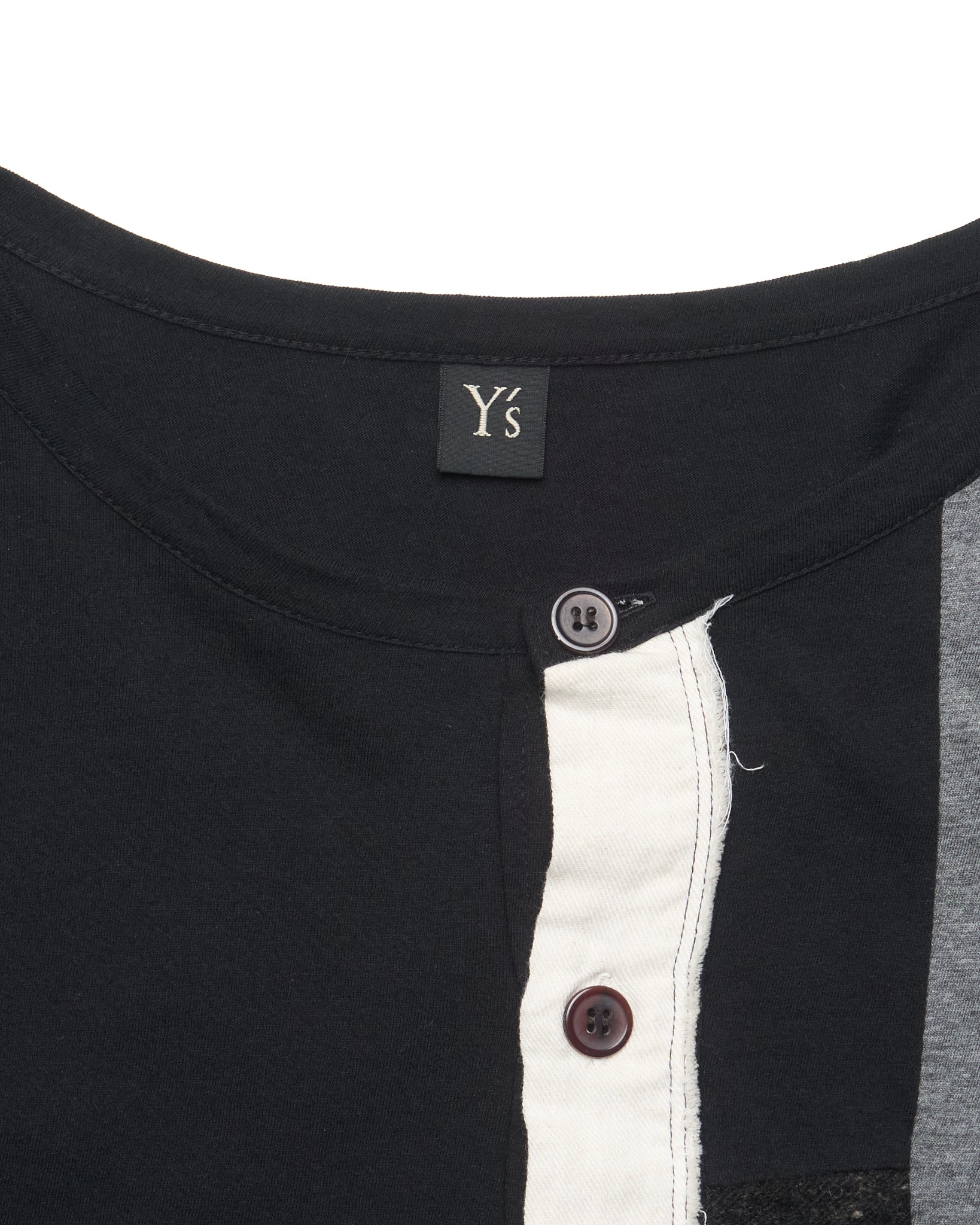 FW13 Y’s by Yohji Yamamoto Patchwork Button Up