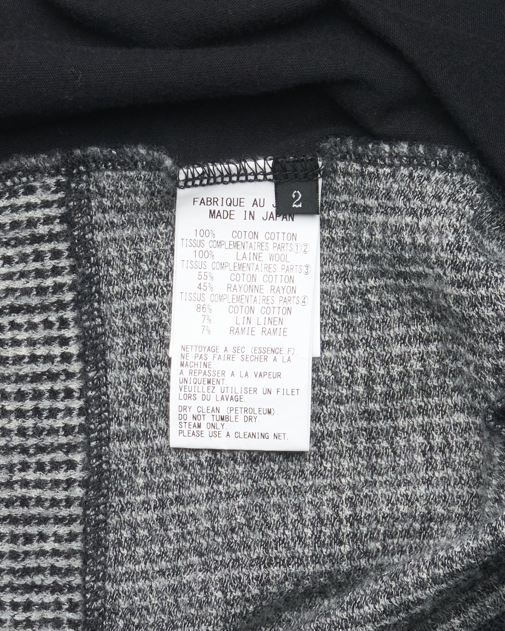 FW13 Y’s by Yohji Yamamoto Patchwork Button Up