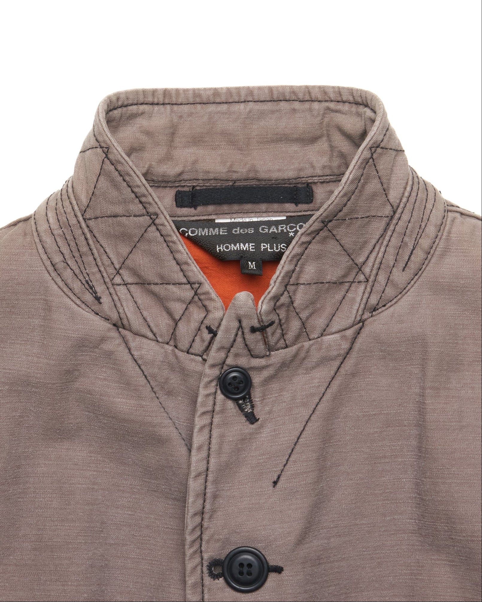 F/W11 COMME Des GARÇONS HOMME PLUS Mandarin Collar Scarf Lining Jacket