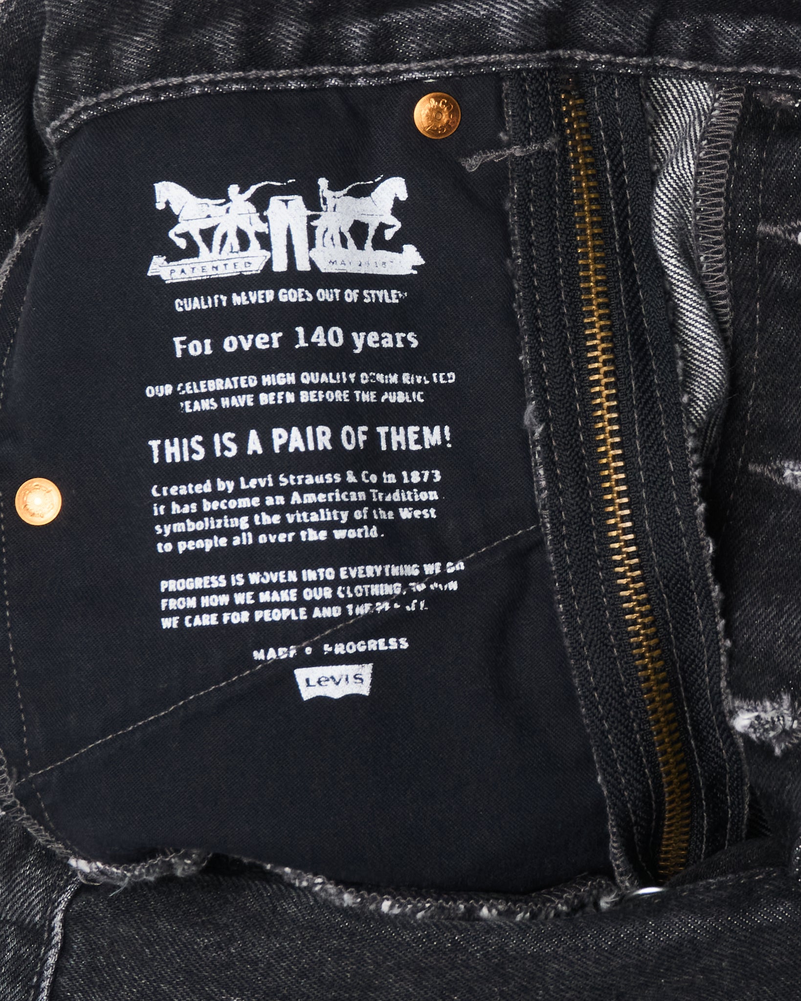F/W18 Demna Era Vetements x Levi’s Double Zip Reworked Denim