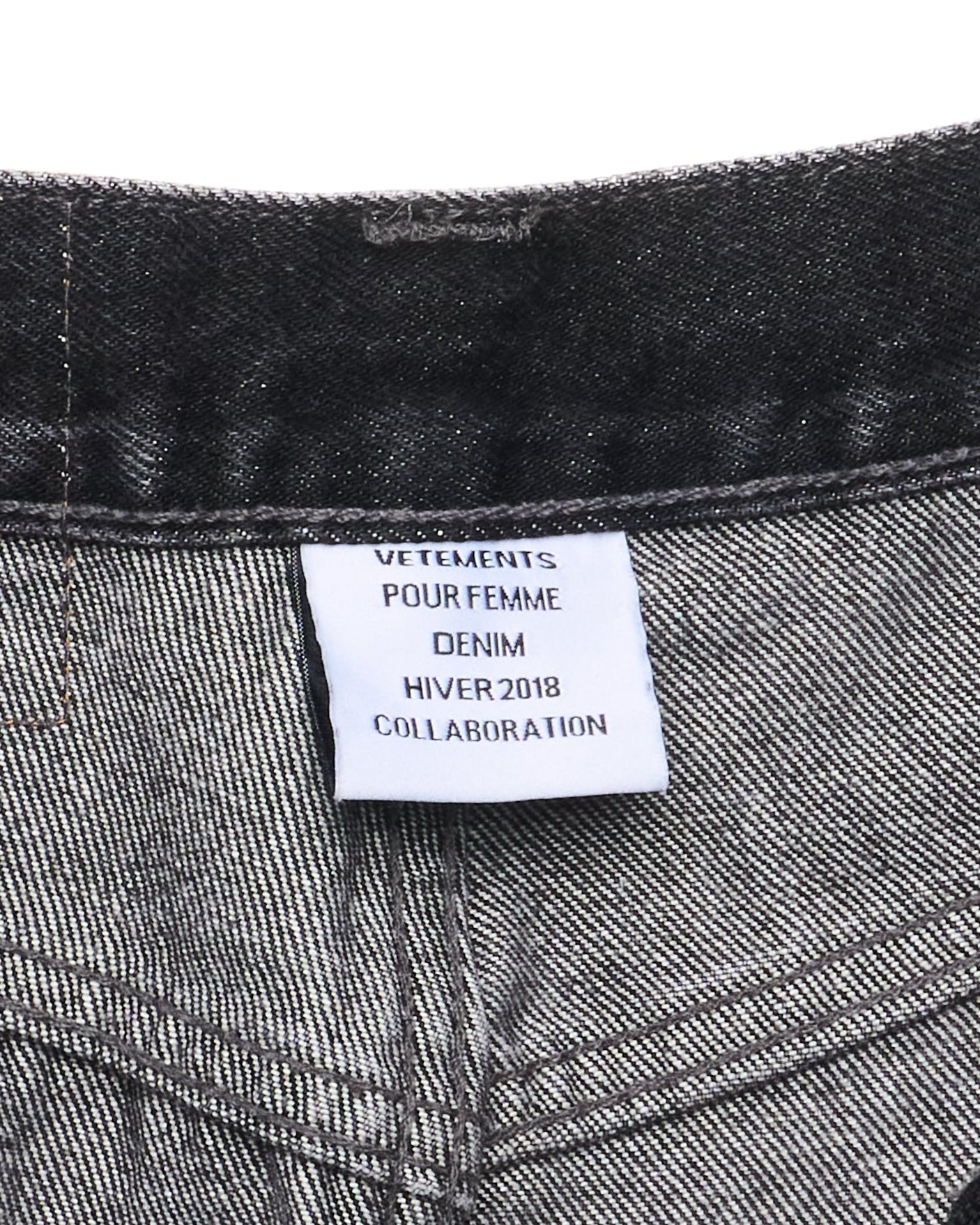 F/W18 Demna Era Vetements x Levi’s Double Zip Reworked Denim