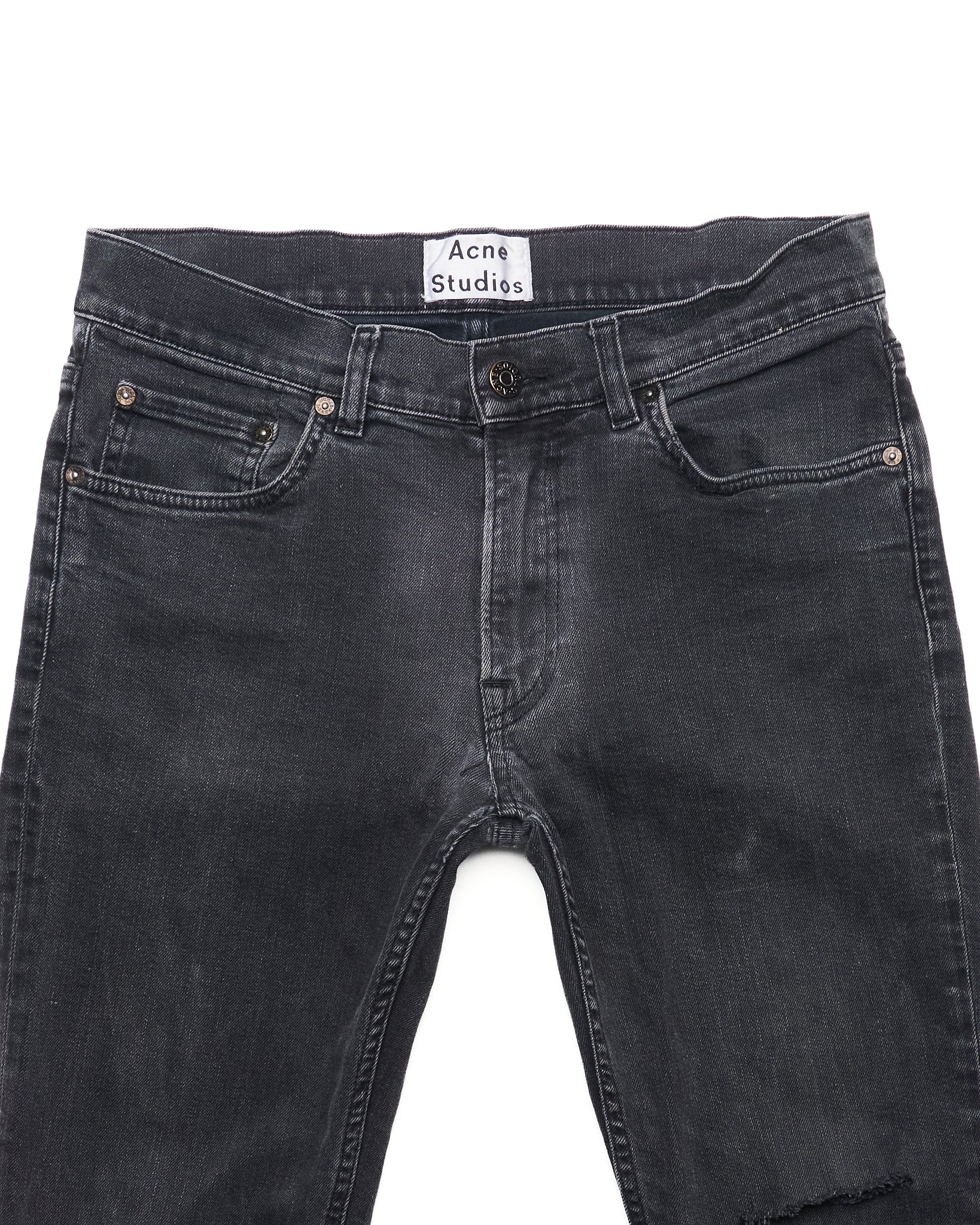 Acne Studios "Ace Used Cash" Black Denim