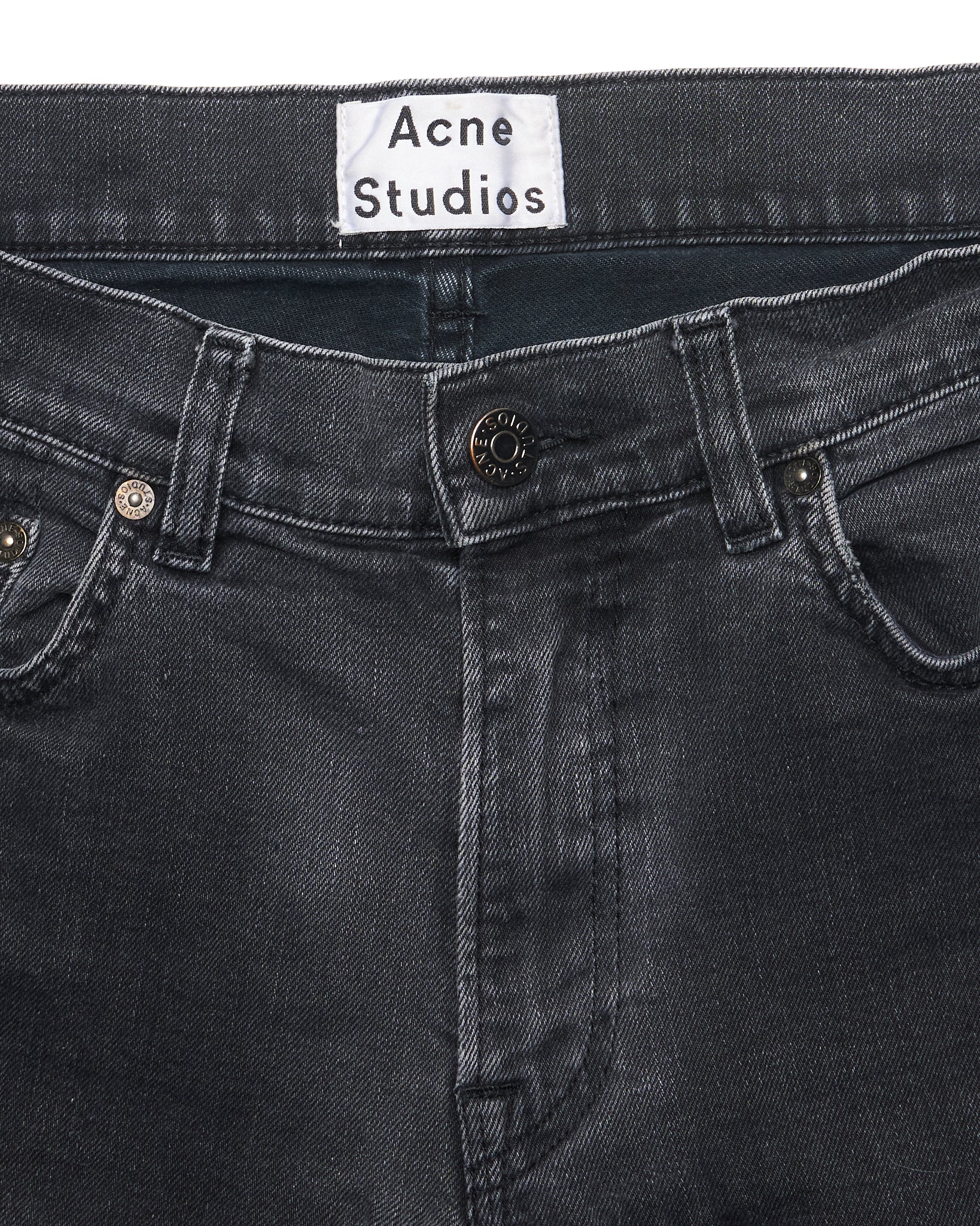 Acne Studios "Ace Used Cash" Black Denim