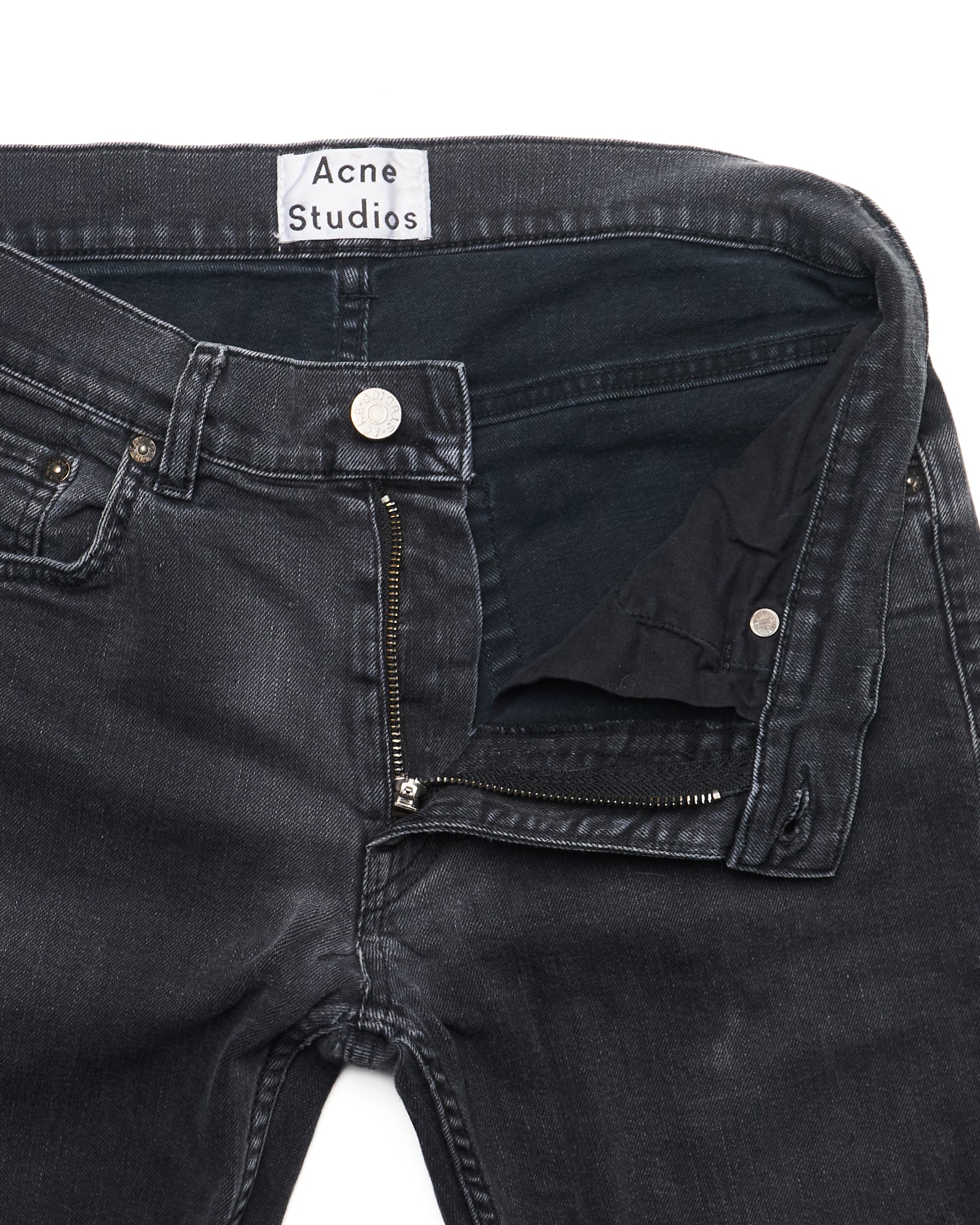 Acne Studios "Ace Used Cash" Black Denim