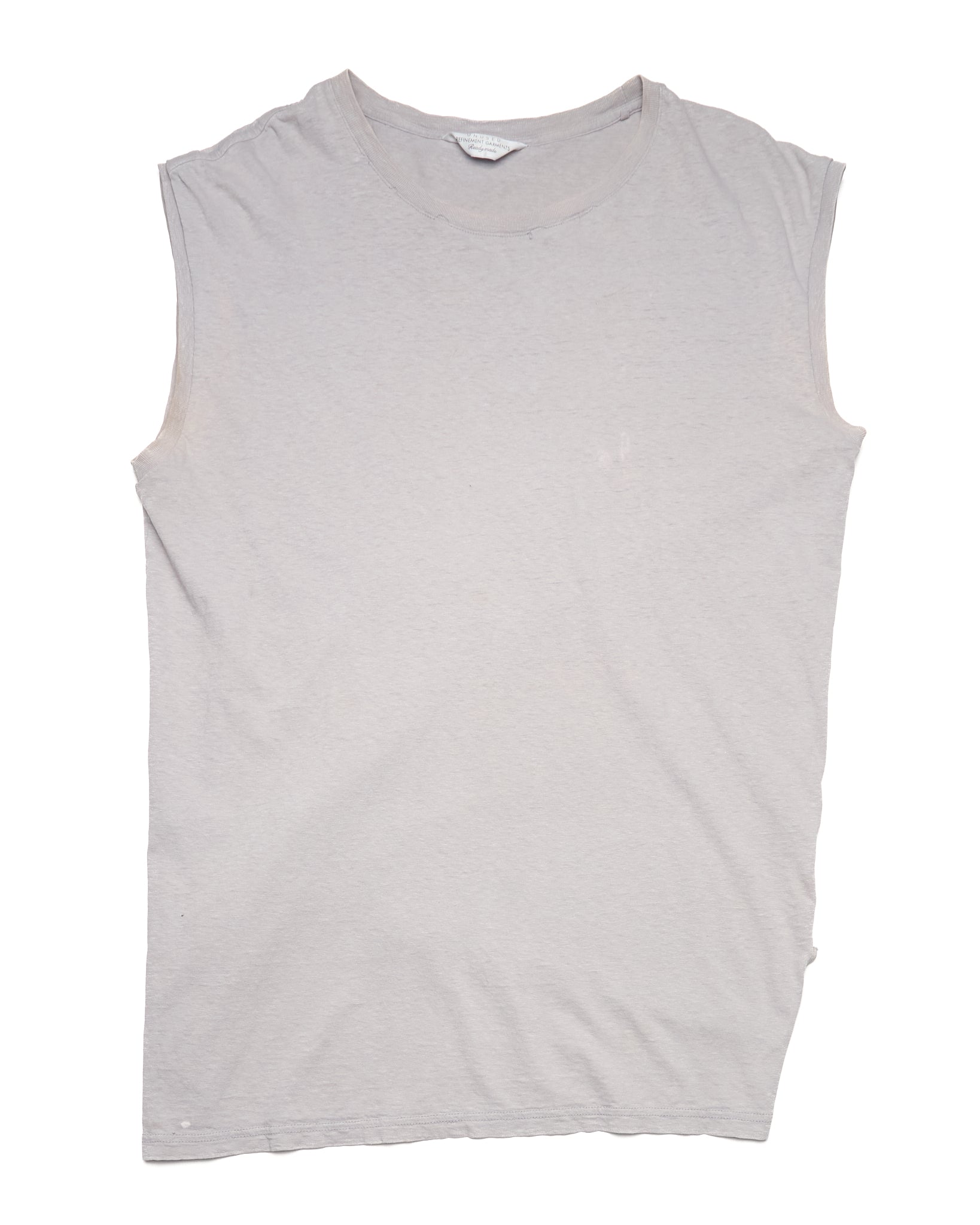 UNUSED REFINEMENT GARMENTS Readymade Gray Tank Top