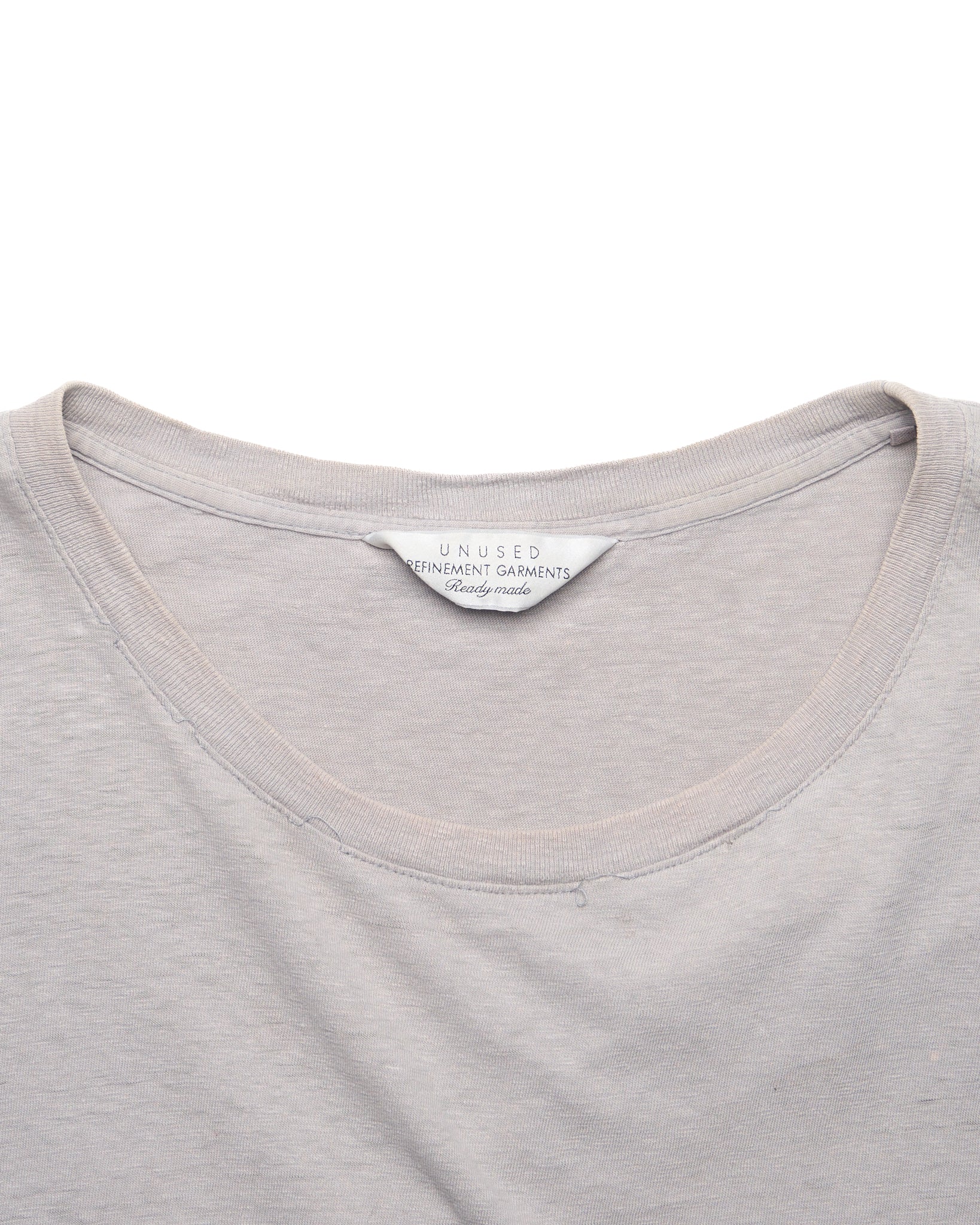 UNUSED REFINEMENT GARMENTS Readymade Gray Tank Top