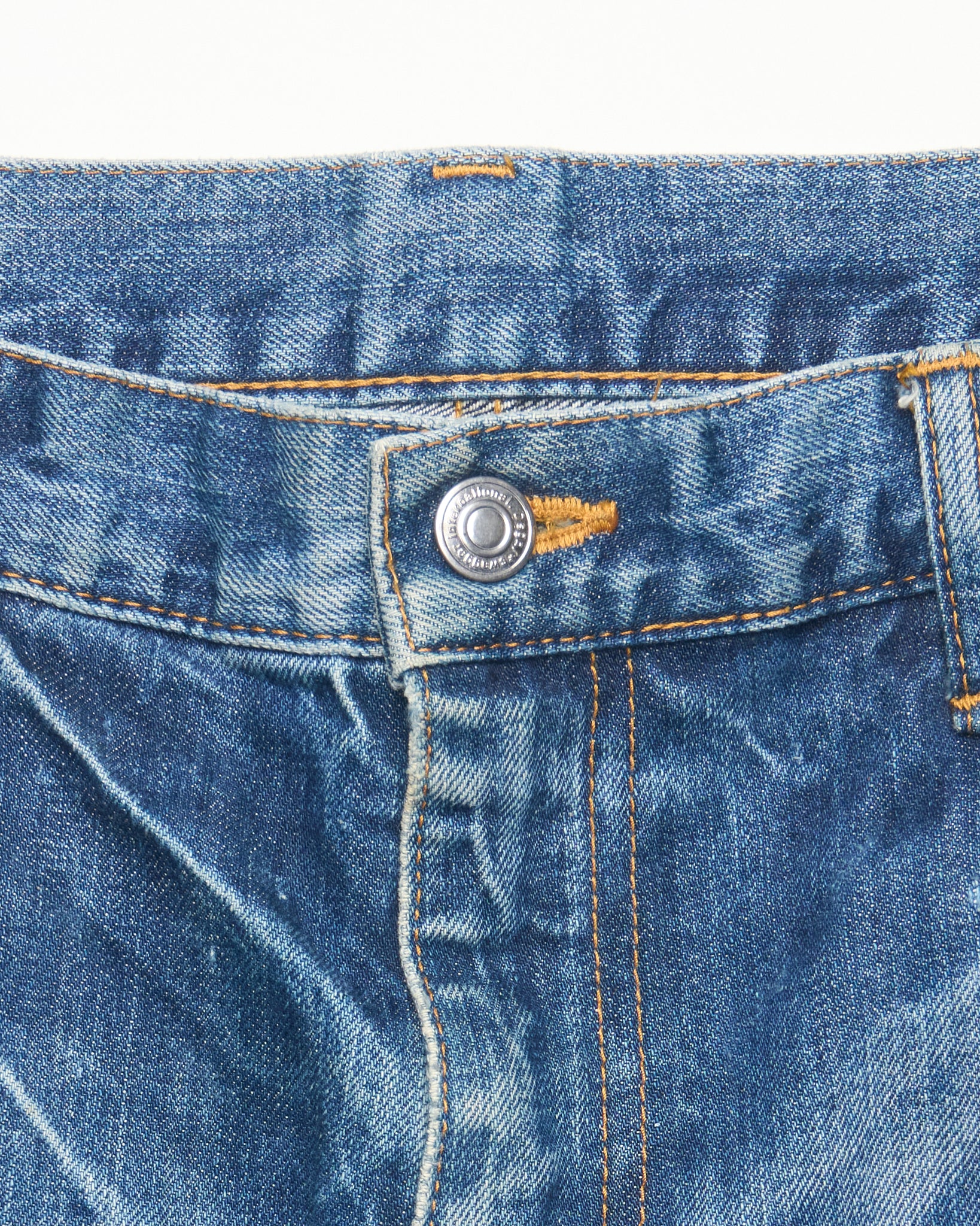 Early 00s Swagger Distressed Paint- splatter Straight-Cut Selvedge Jeans