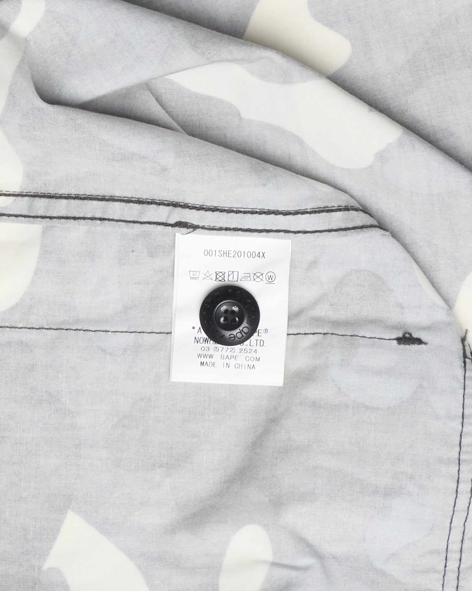 FW/18 BAPE Glow City Camo Shark Army Shirt