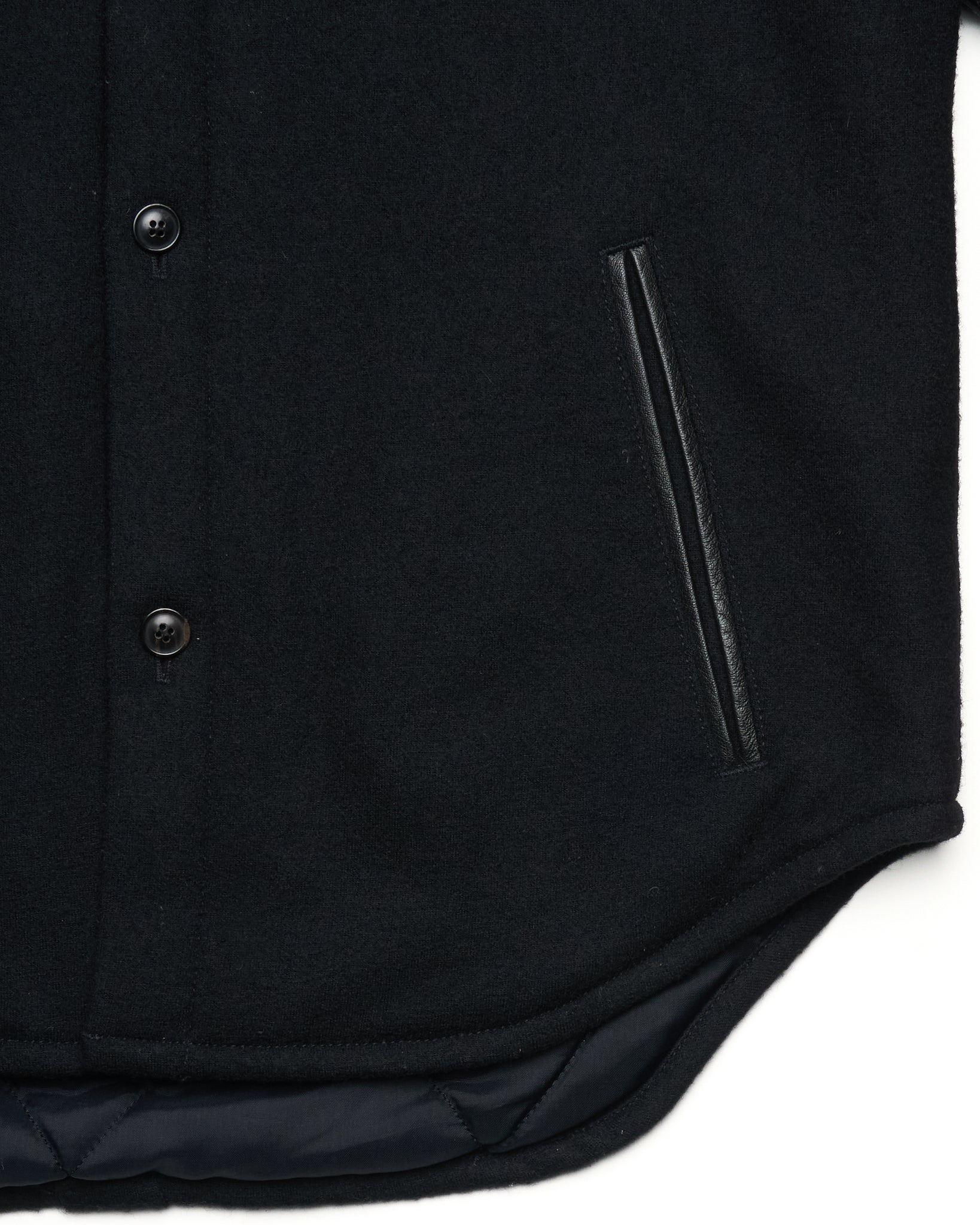 Y-3 Adidas x Yohji Yamamoto Wool and Leather Field Jacket