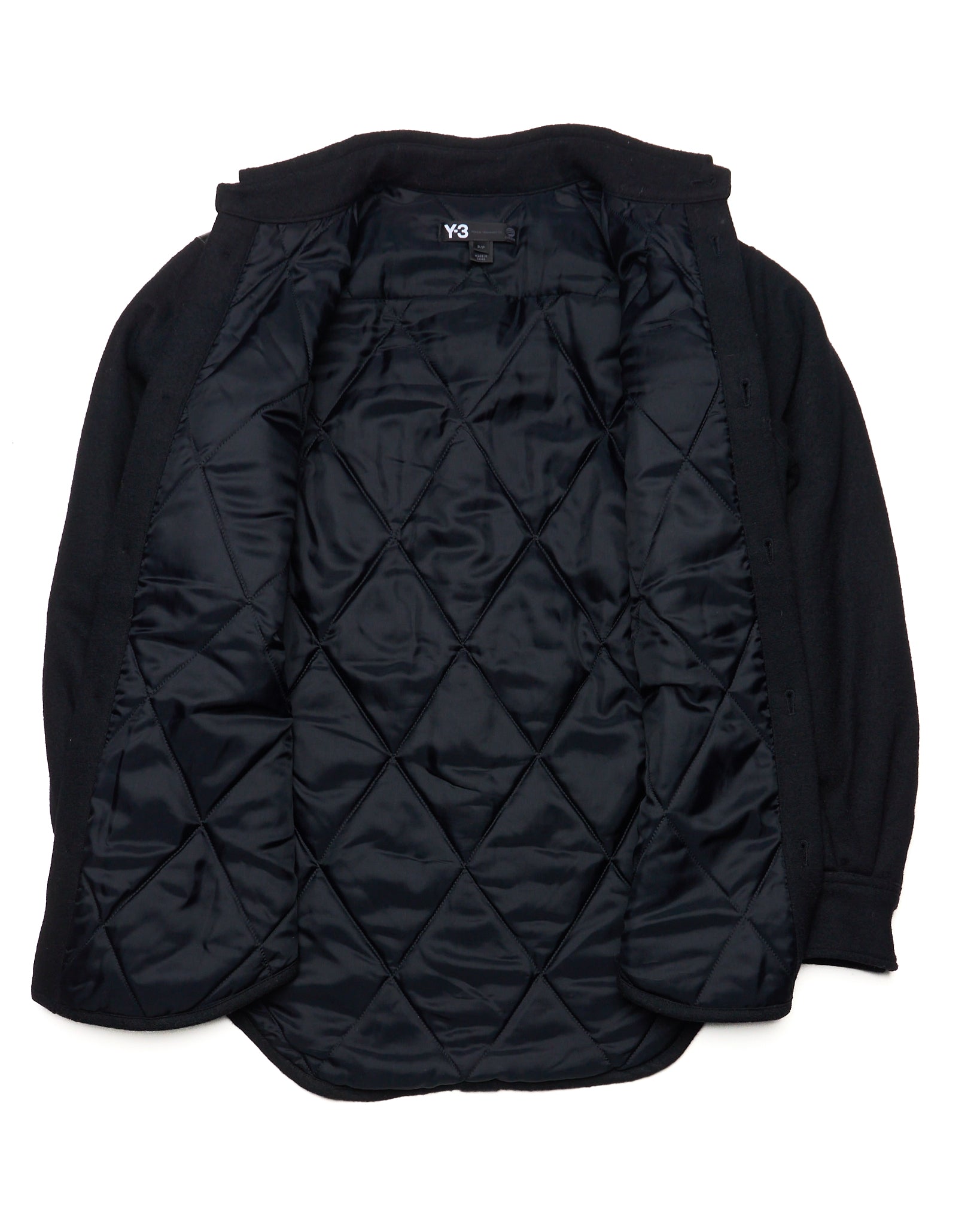 Y-3 Adidas x Yohji Yamamoto Wool and Leather Field Jacket