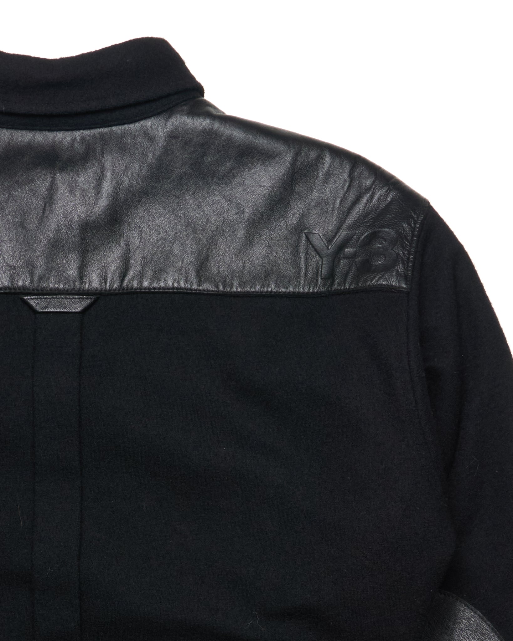 Y-3 Adidas x Yohji Yamamoto Wool and Leather Field Jacket