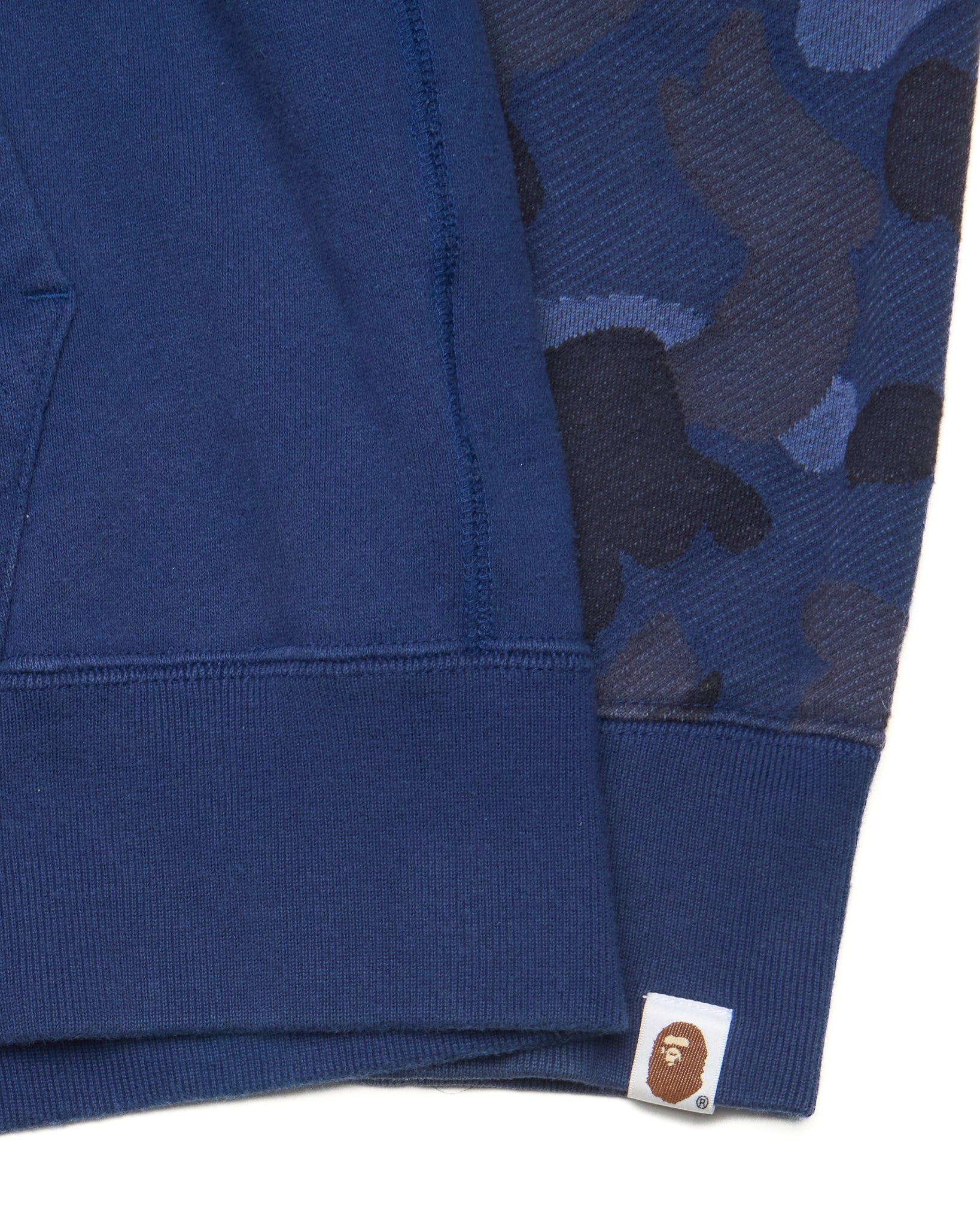 FW17 BAPE Jacquard Camo Shark Full-Zip Hoodie