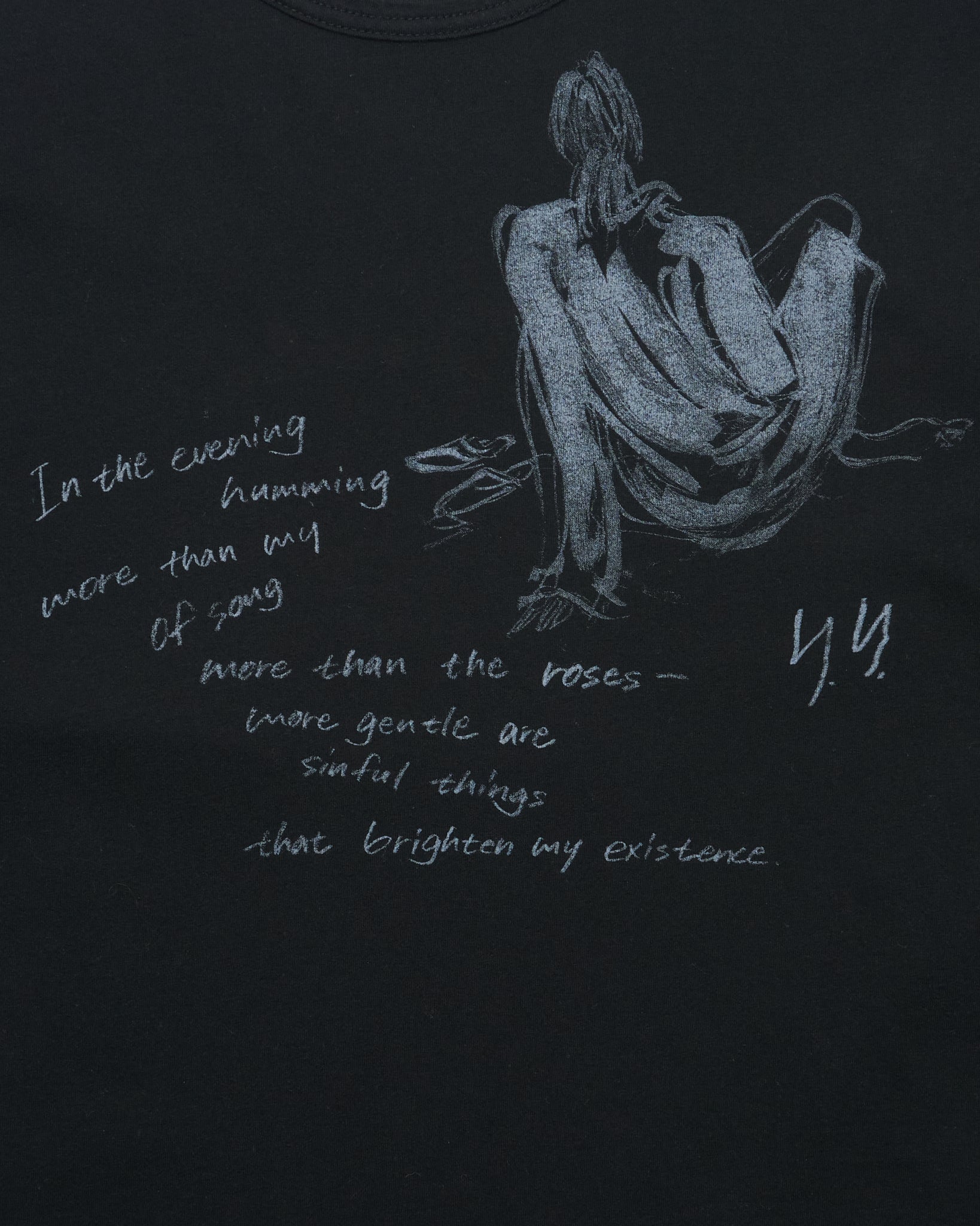 S/S24 Yohji Yamamoto Collections Poem Graphic Tee