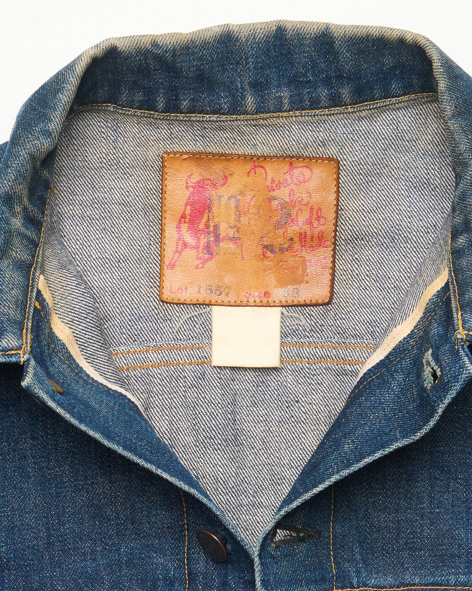 90s EVIS No.2 Type 3 Hand-Paint Diakoku Selvedge Denim Jacket