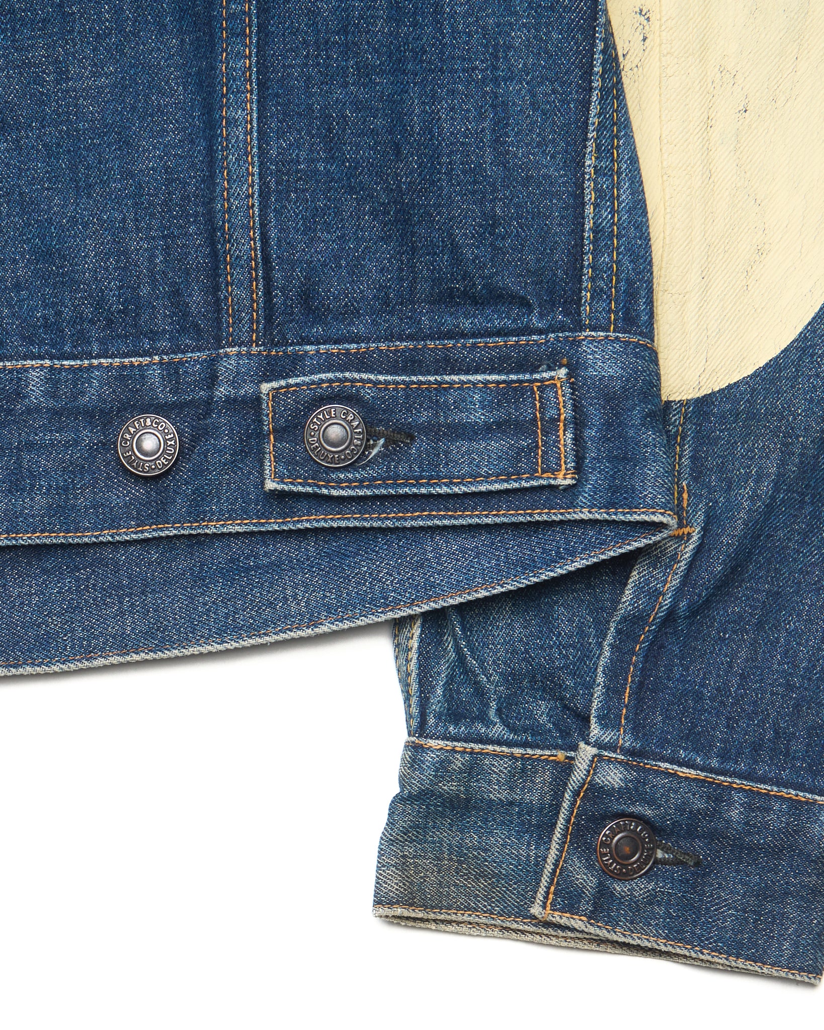 90s EVIS No.2 Type 3 Hand-Paint Diakoku Selvedge Denim Jacket