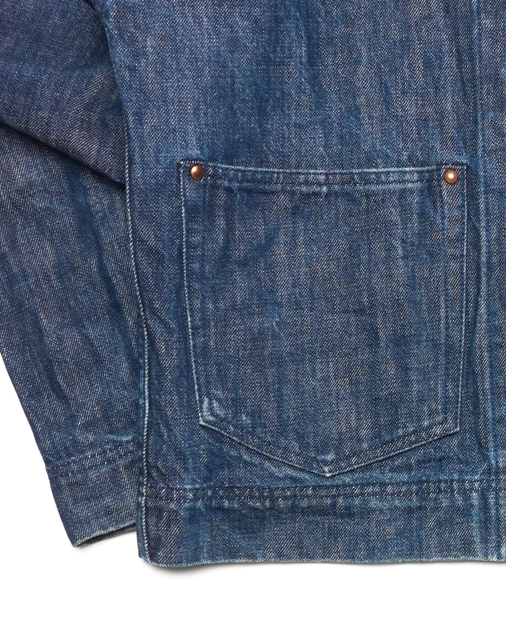 Late 00s EVISU Hand-Paint Diakoku Selvedge Denim Hoodie