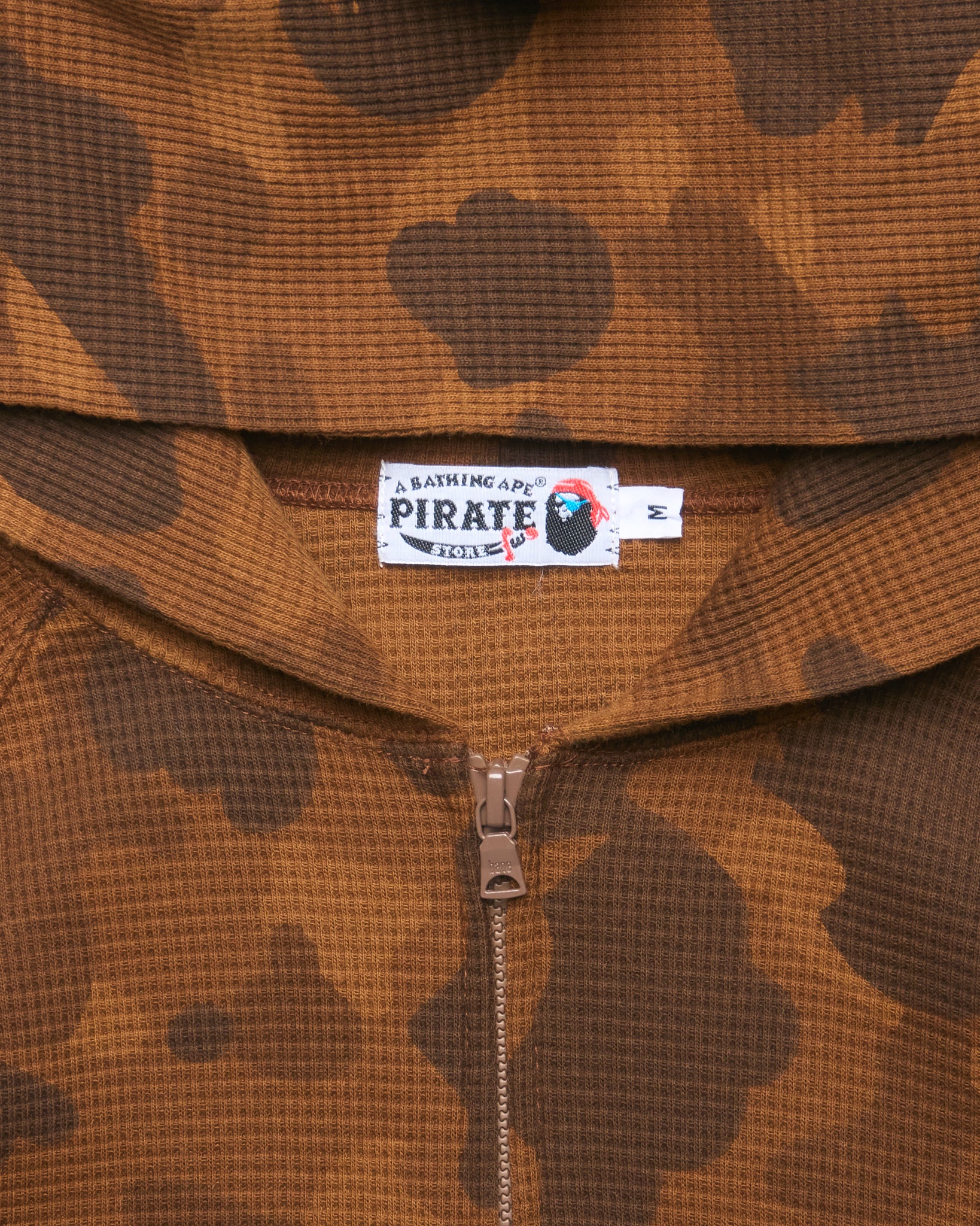 Early 00s BAPE Pirate Store Thermal Camo Hoodie