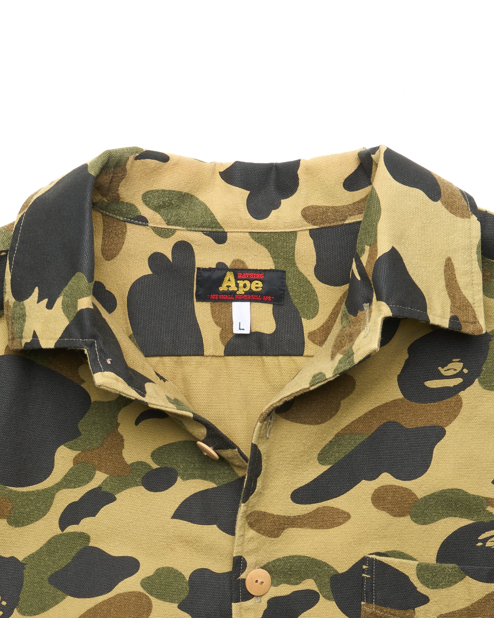 90s BAPE Camo Work-Shirt