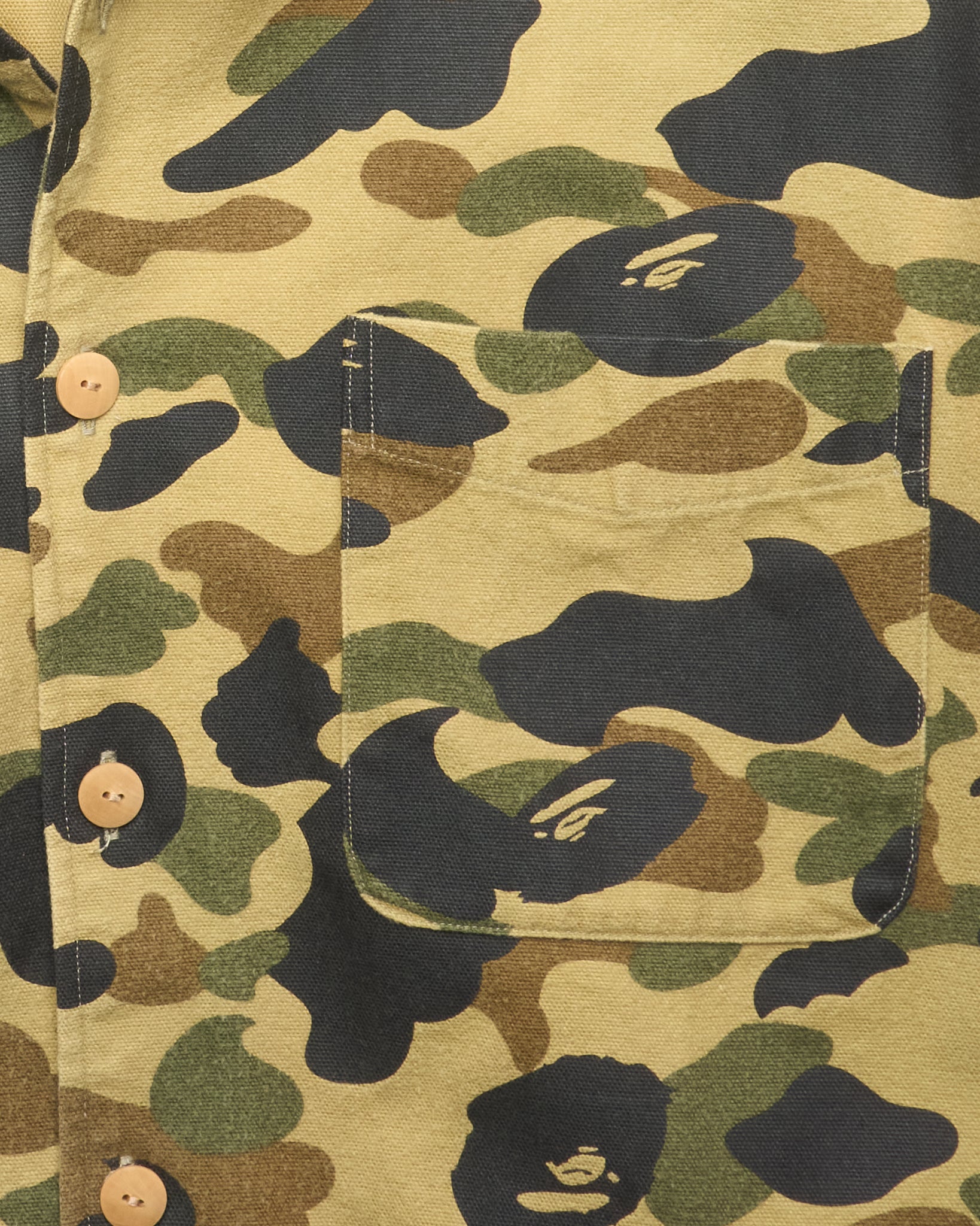 90s BAPE Camo Work-Shirt