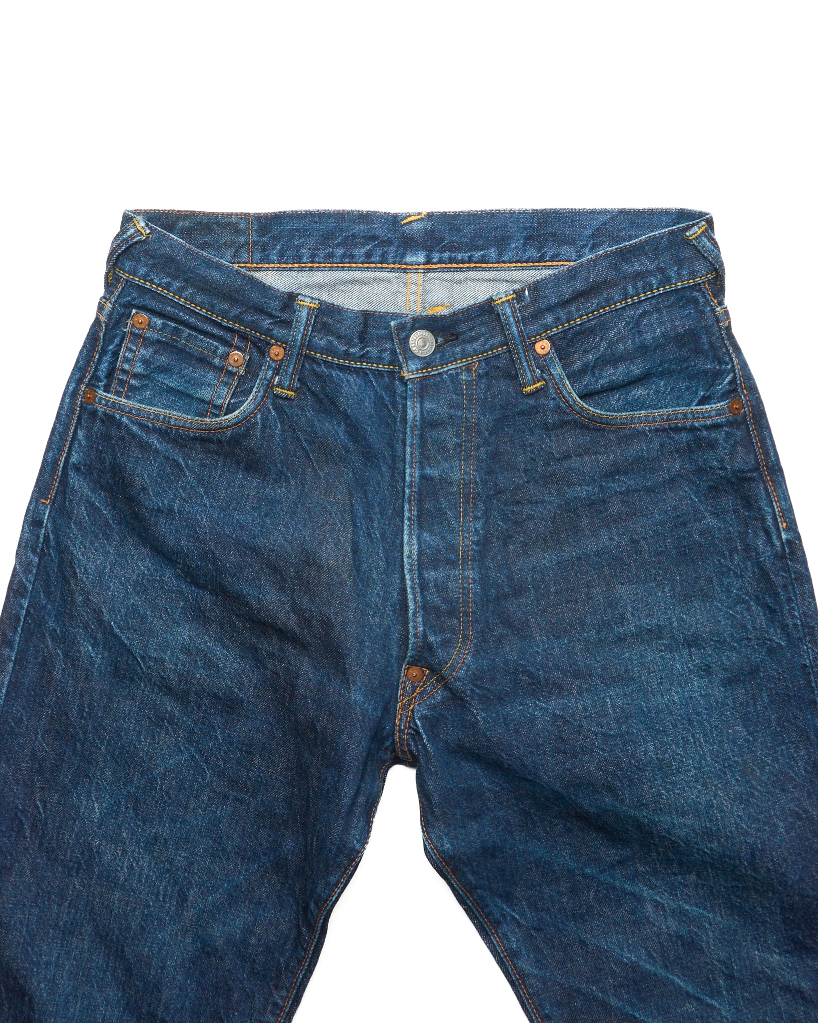 Late 90s EVISU Hand-Paint Kanji/Seagull No.1 Special Selvedge Jeans