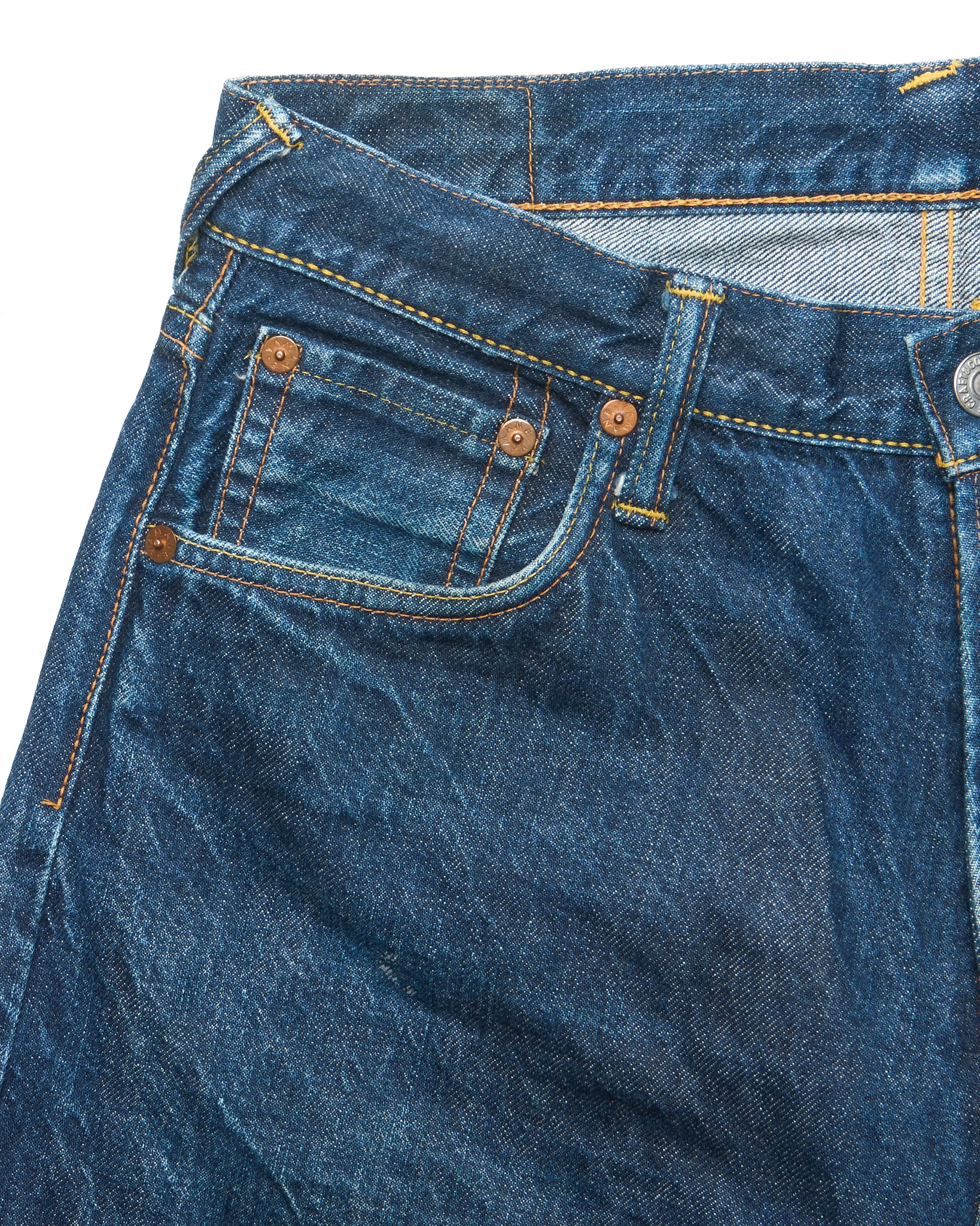 Late 90s EVISU Hand-Paint Kanji/Seagull No.1 Special Selvedge Jeans