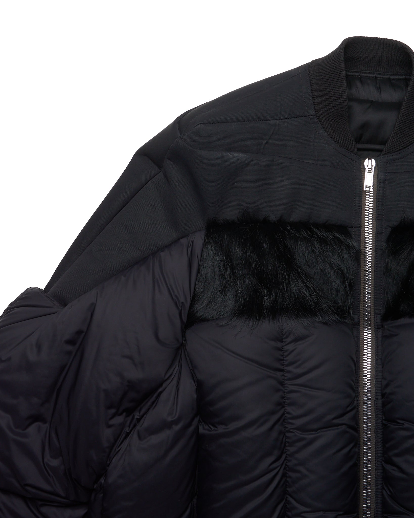 F/W21 Rick Owens ‘Gethsemane’ Down Woven Fur Bomber