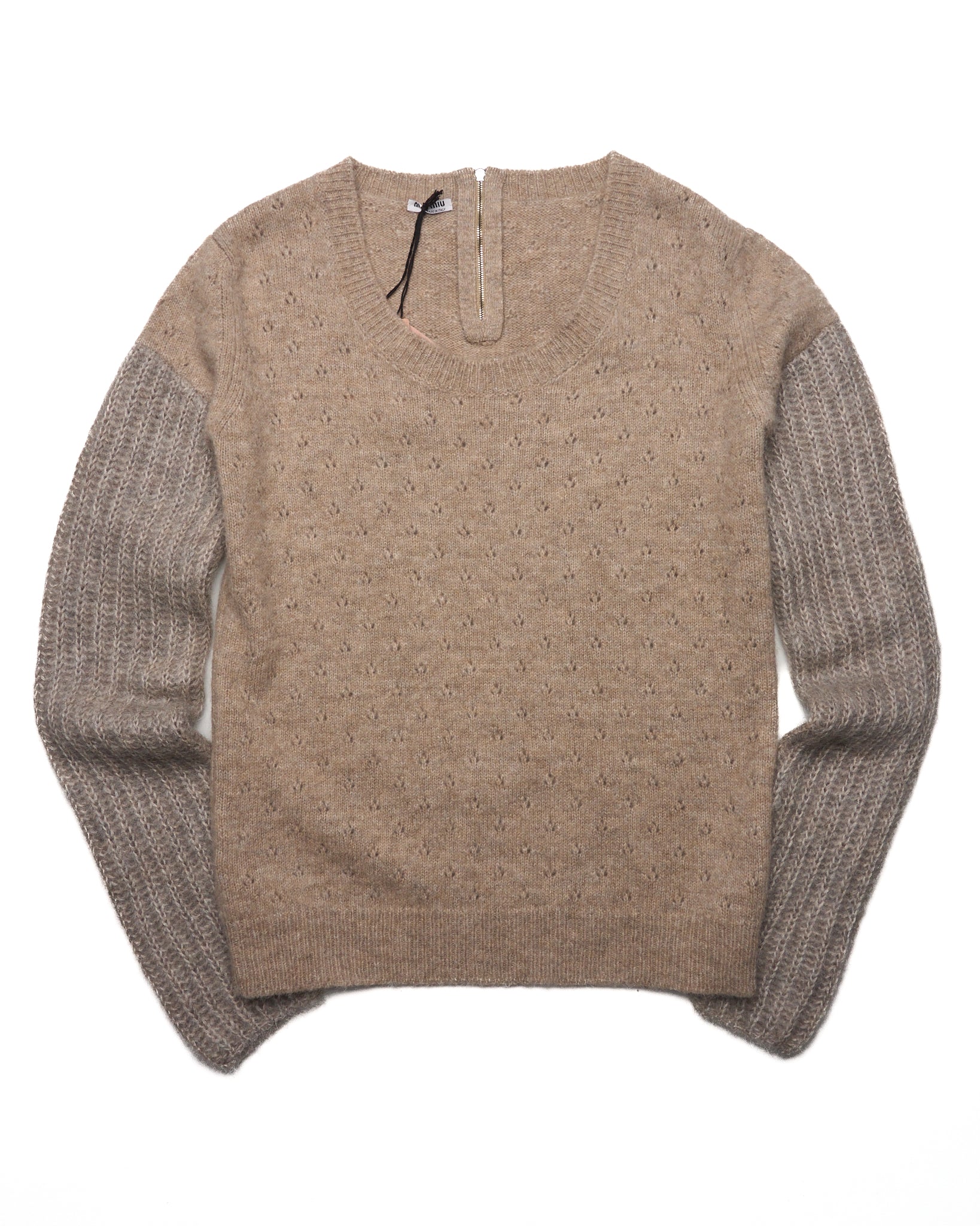 S/S21 Miu Miu Albino Alpaca Longsleeve Mohair
