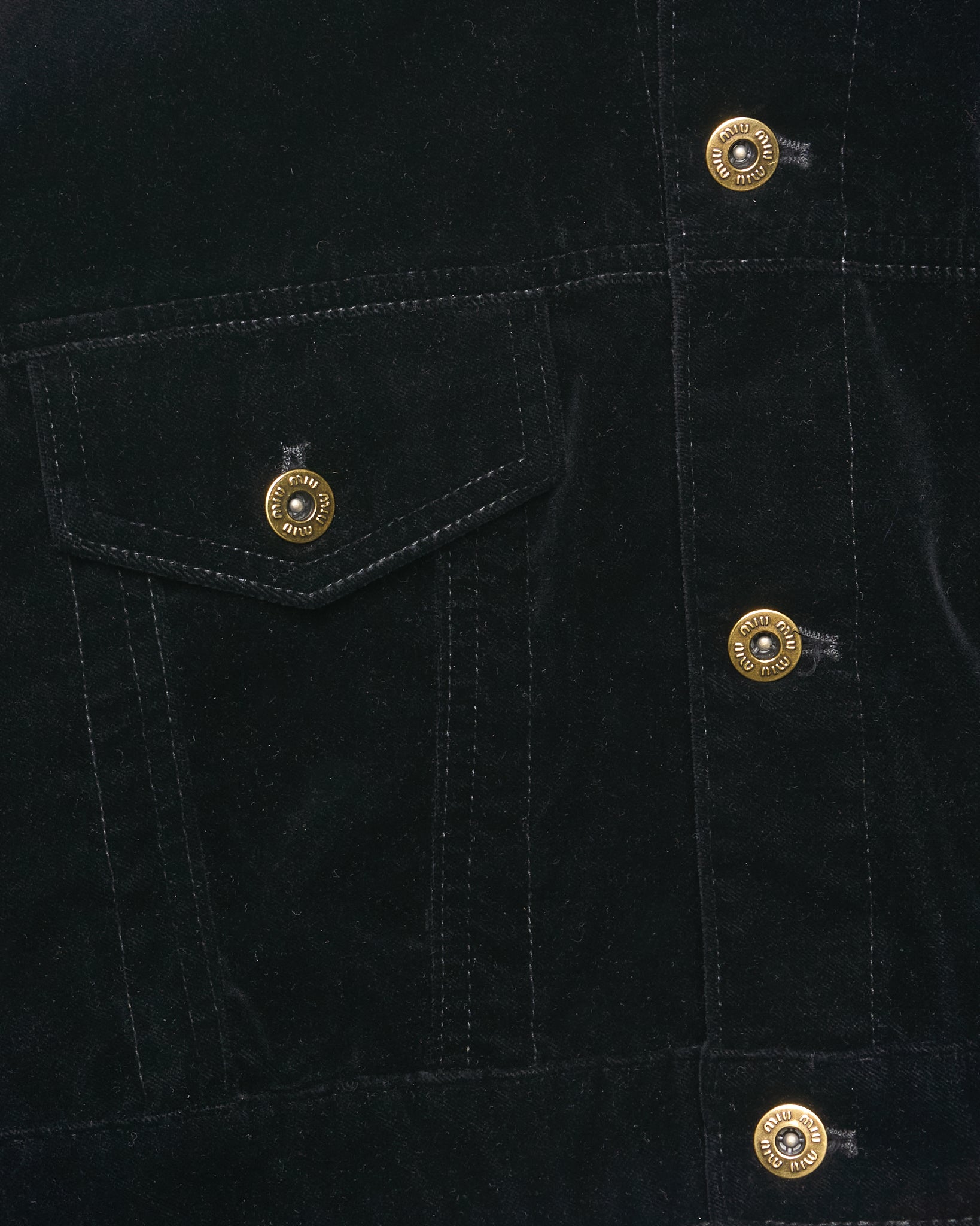 F/W23 Miu Miu Black Velvet Jacket